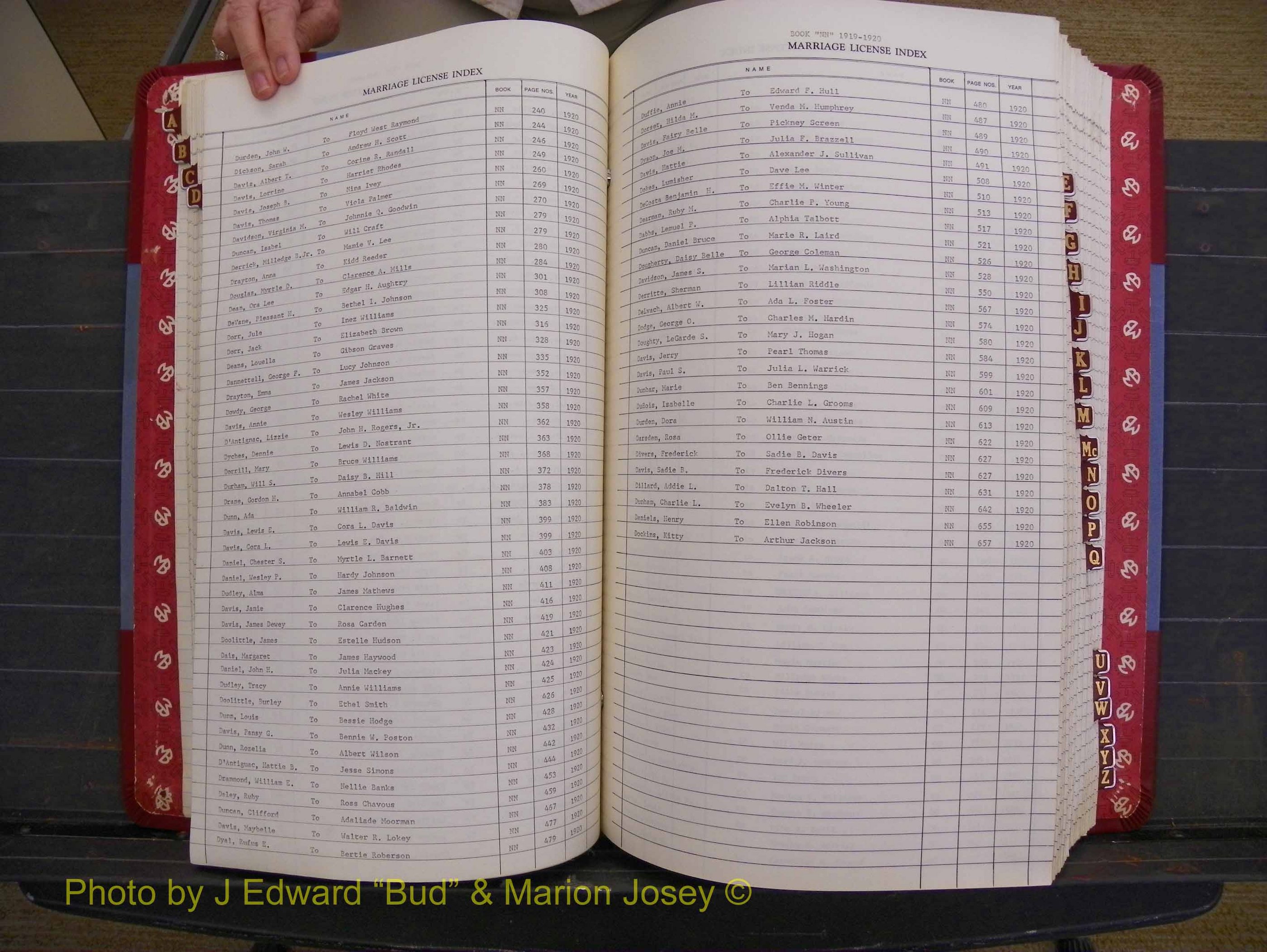 Richmond Marriages 1919-1942, Index D (170).JPG