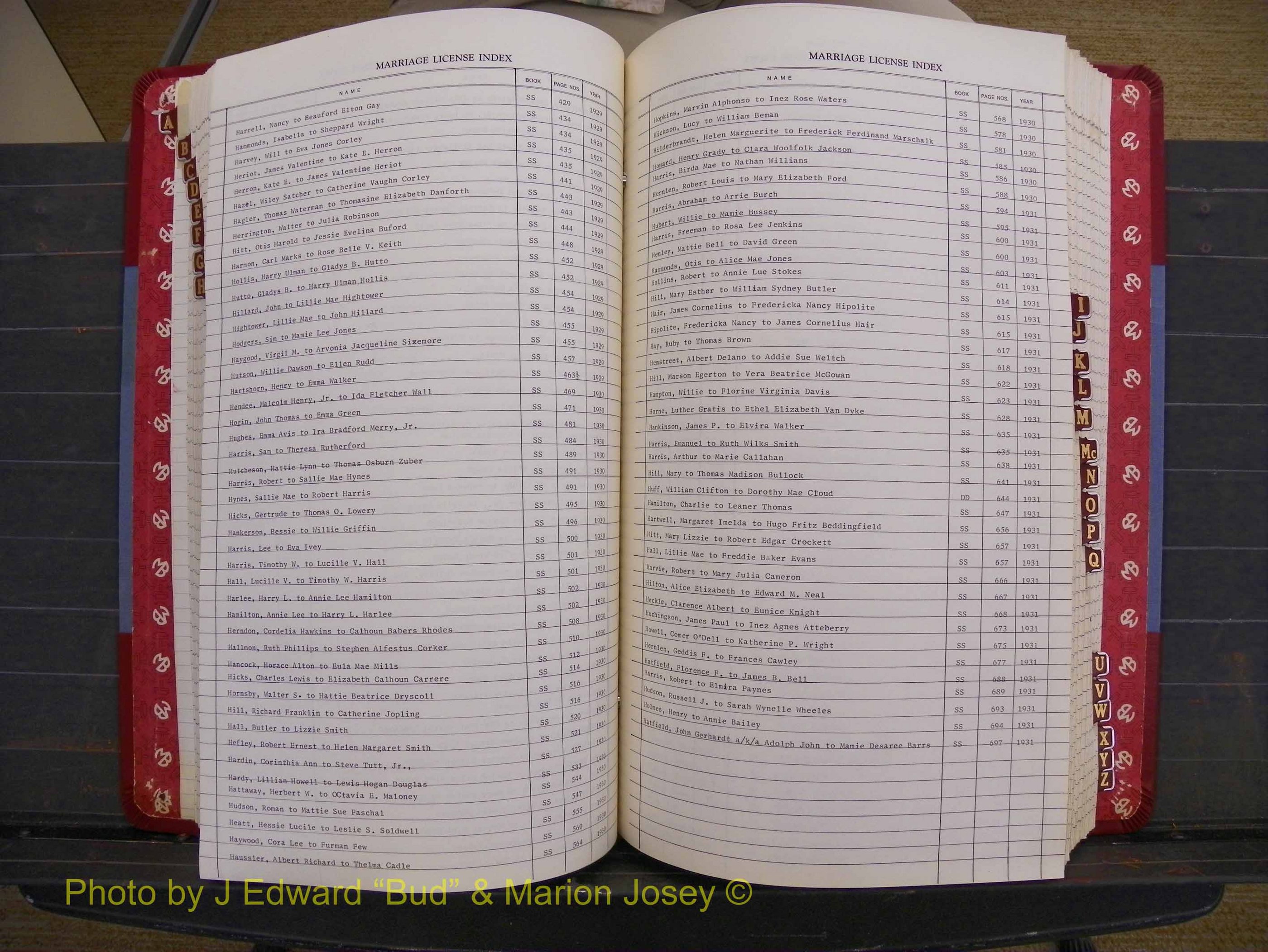 Richmond Marriages 1919-1942, Index H (238).JPG
