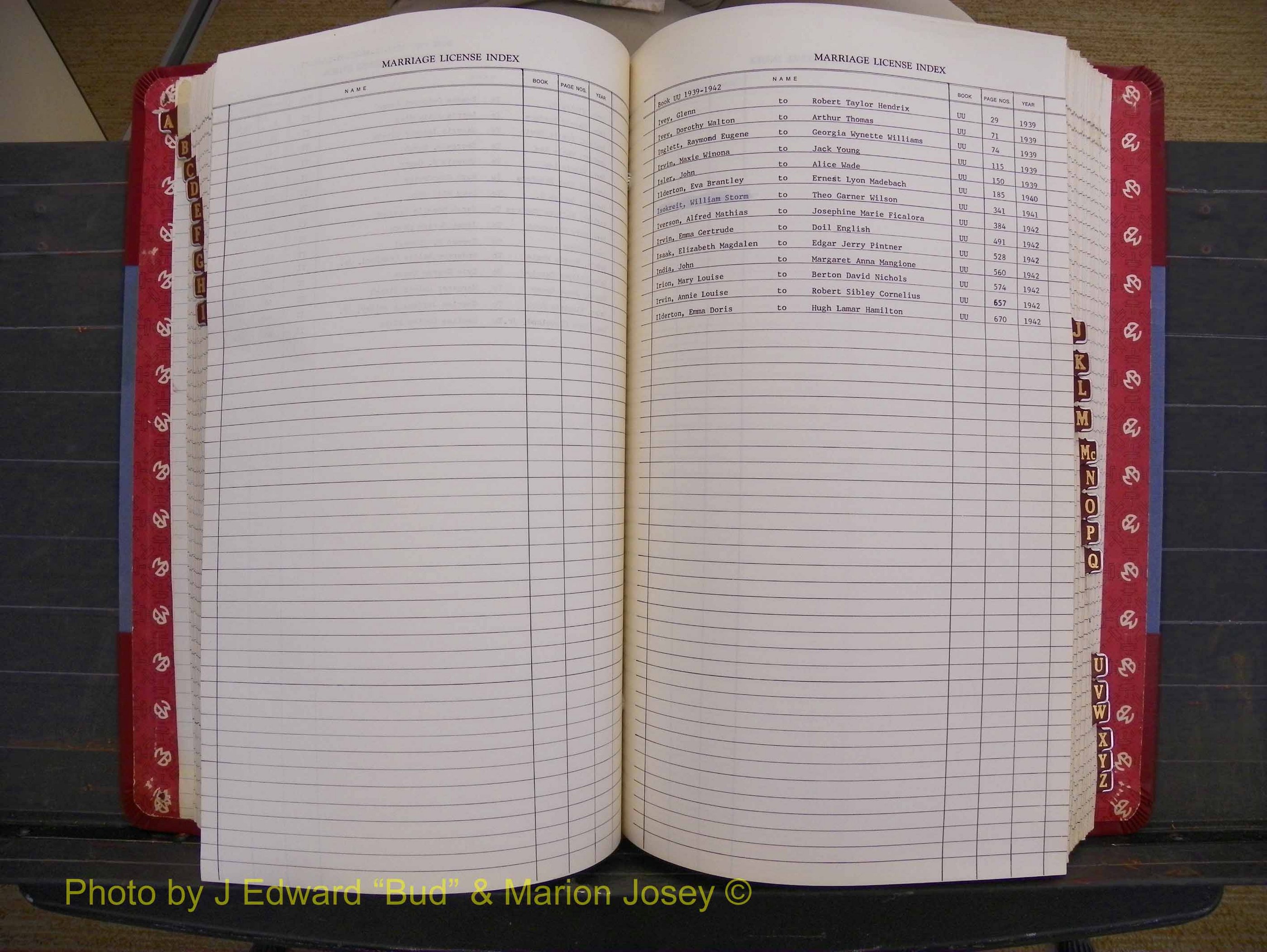 Richmond Marriages 1919-1942, Index I (251).JPG