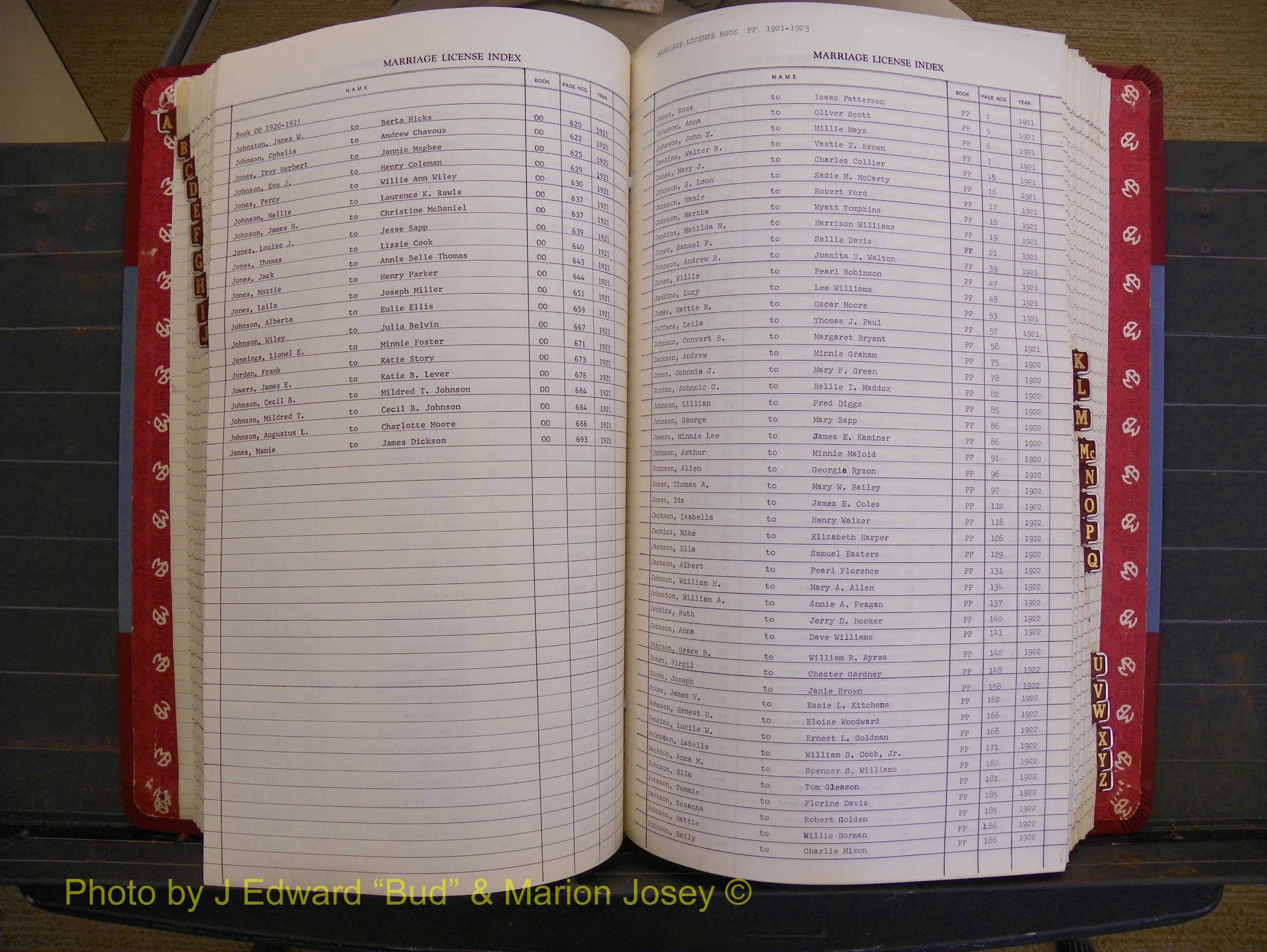 Richmond Marriages 1919-1942, Index J (256).JPG