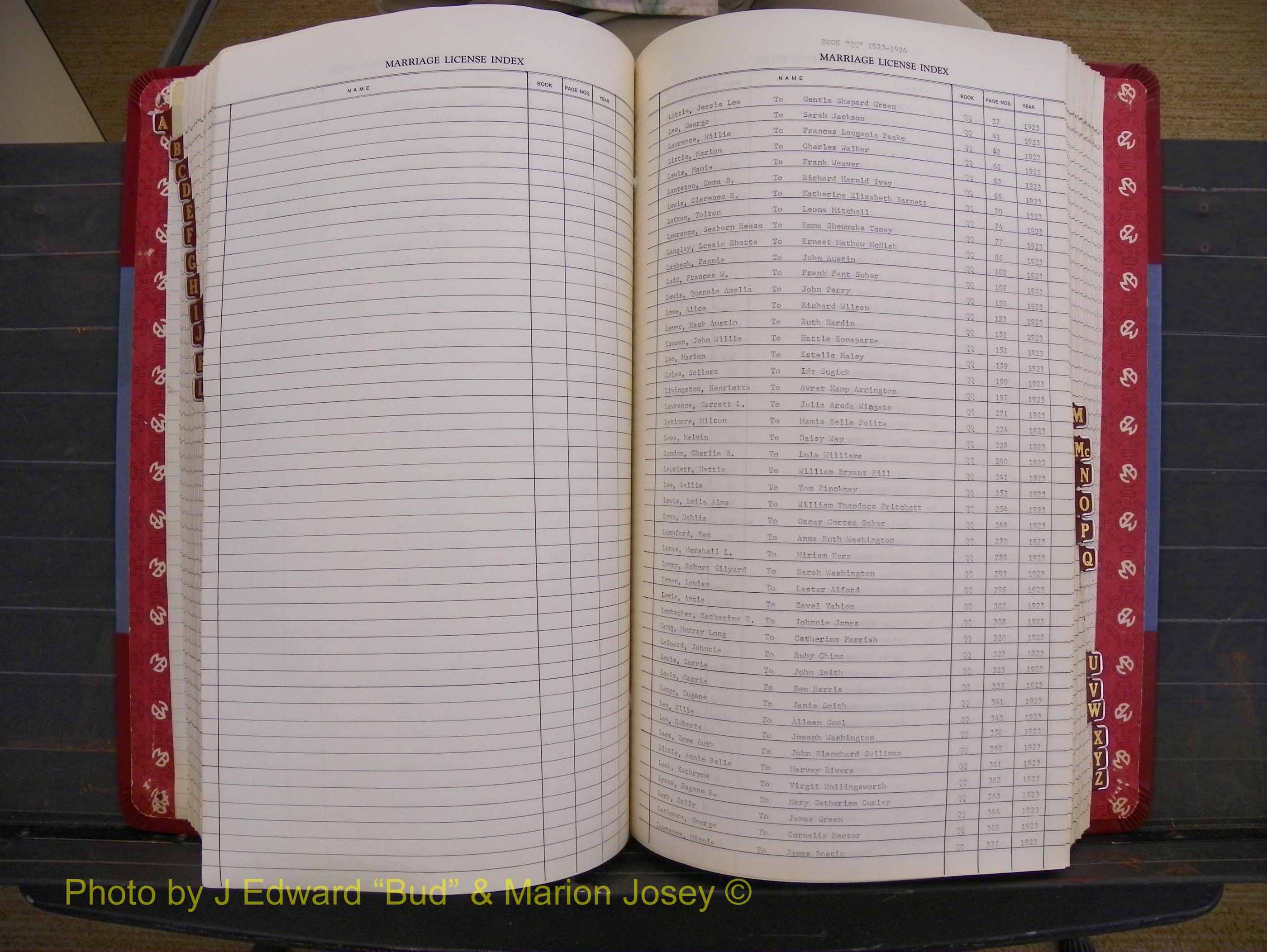 Richmond Marriages 1919-1942, Index L (282).JPG