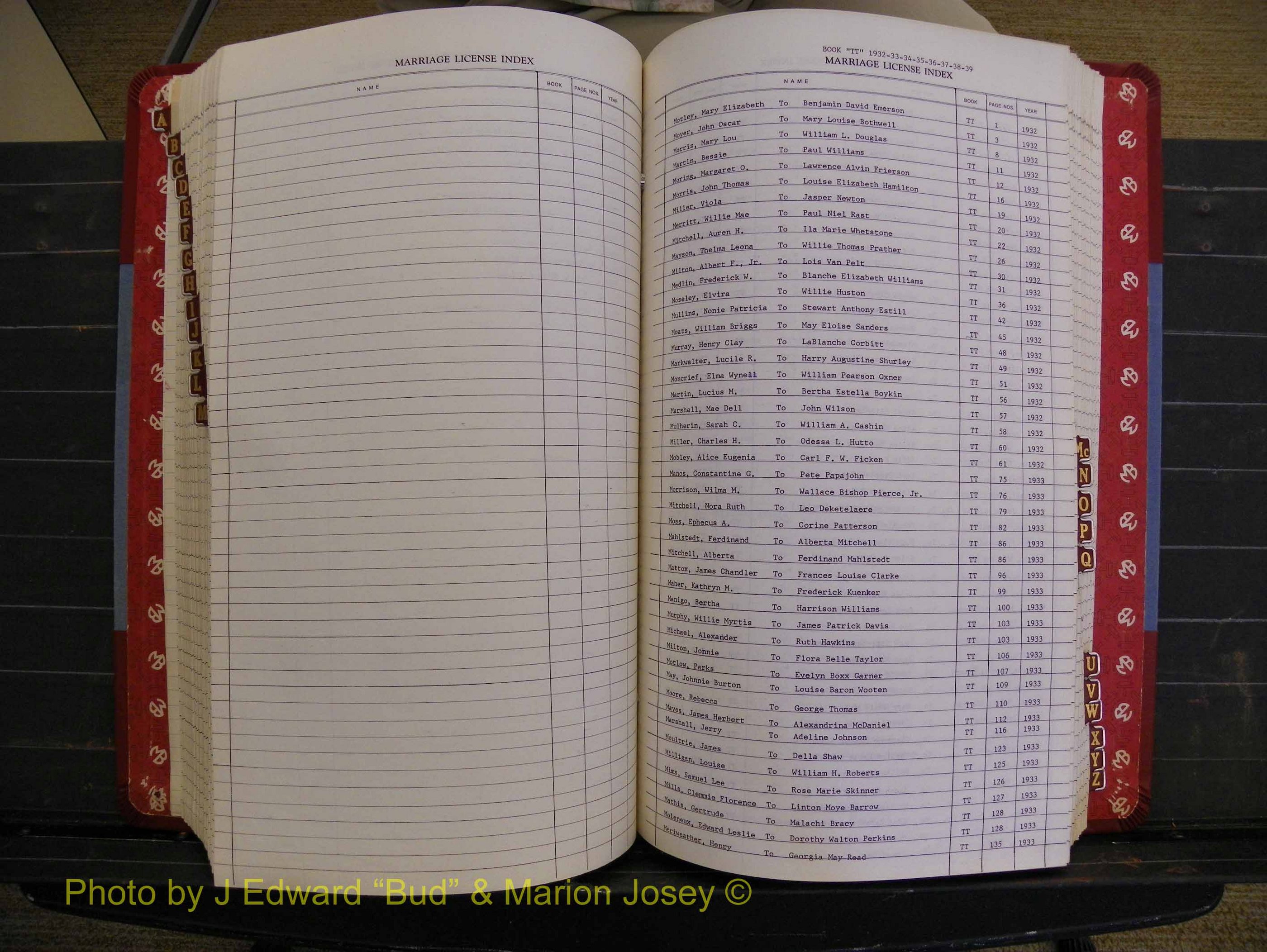 Richmond Marriages 1919-1942, Index M (310).JPG