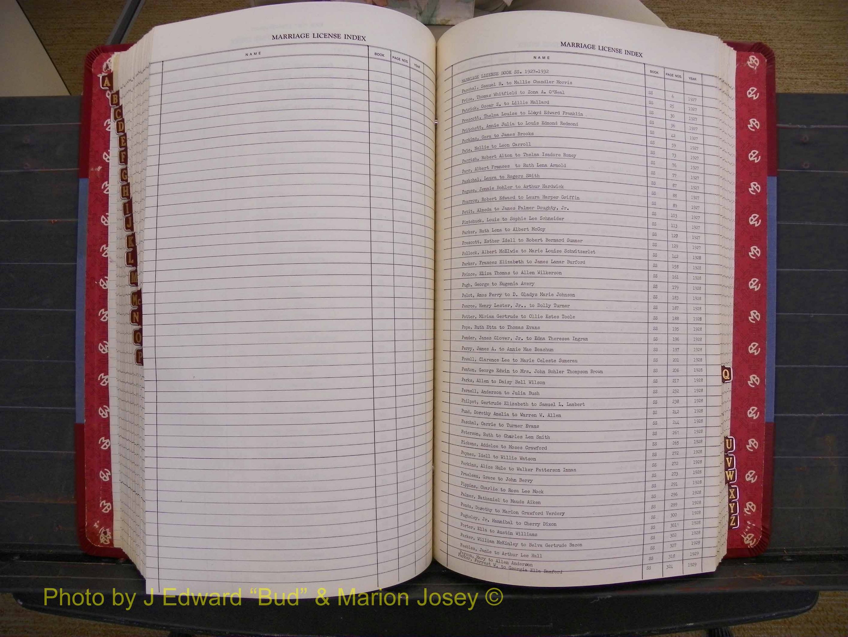 Richmond Marriages 1919-1942, Index P (351).JPG
