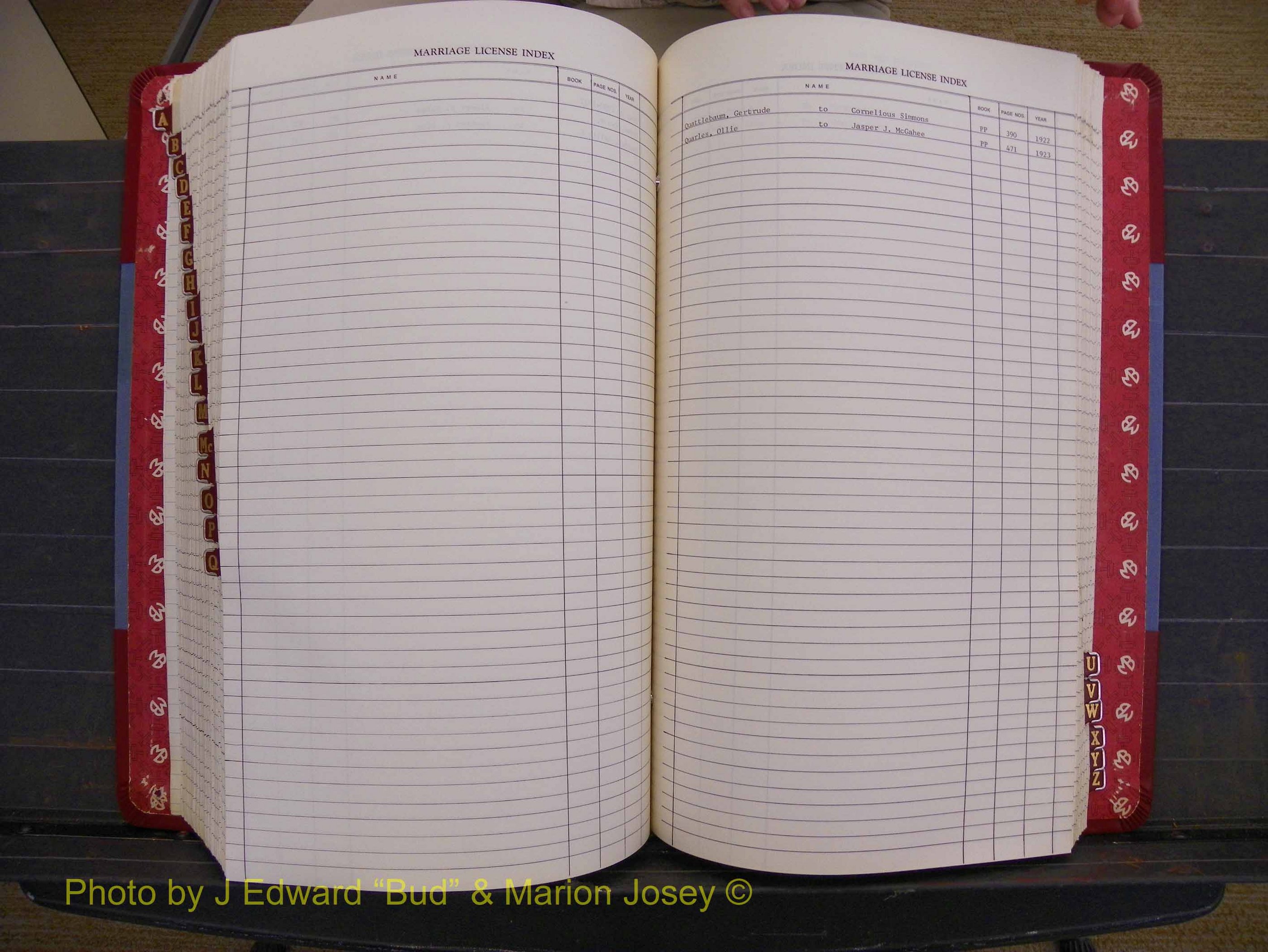Richmond Marriages 1919-1942, Index Q (359).JPG