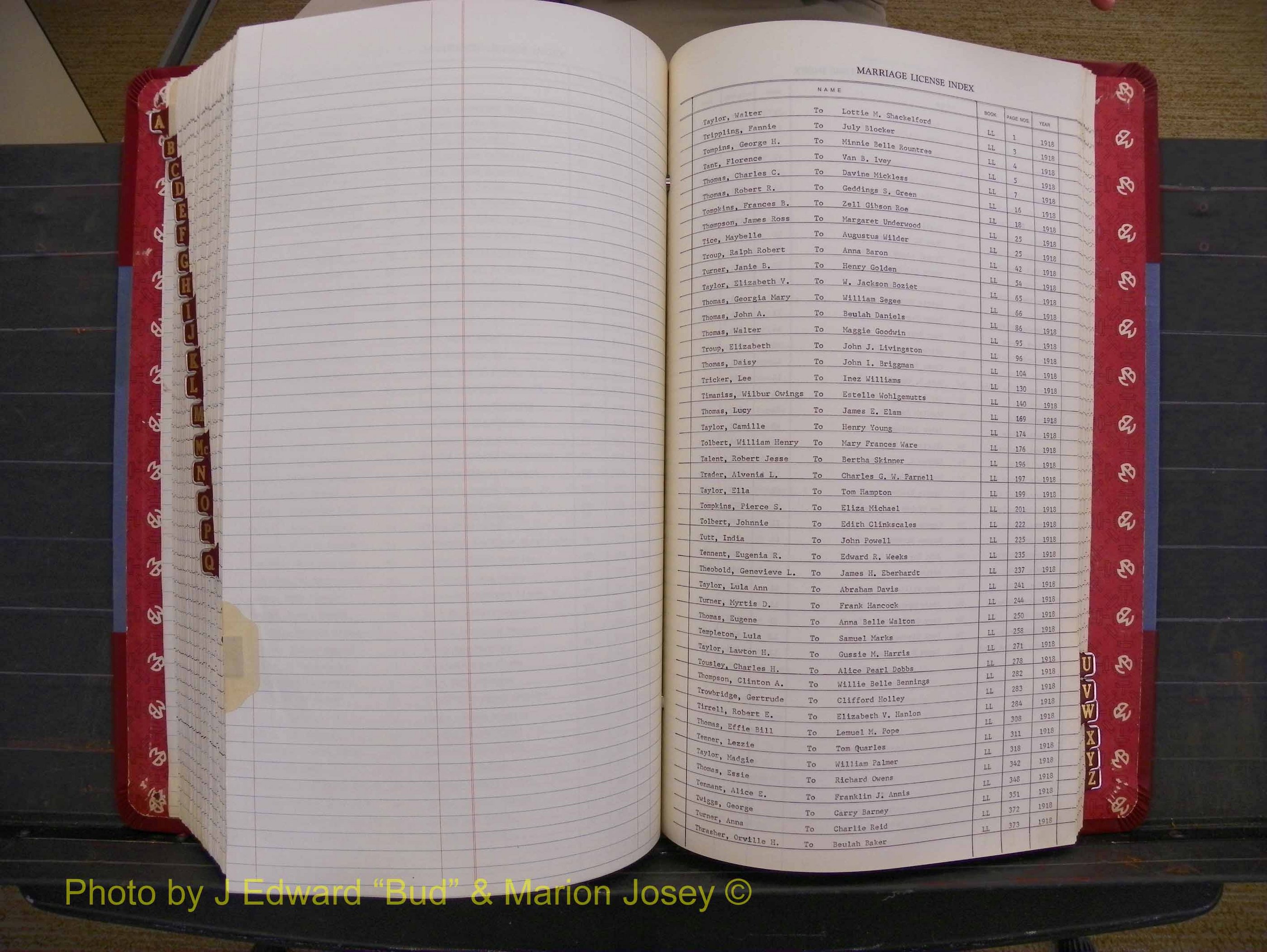 Richmond Marriages 1919-1942, Index T (407).JPG