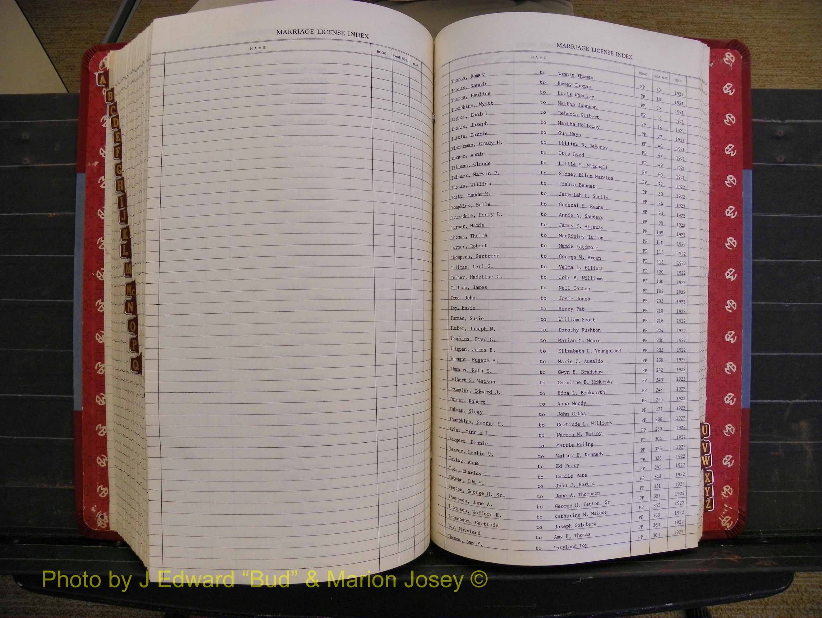Richmond Marriages 1919-1942, Index T (412).JPG