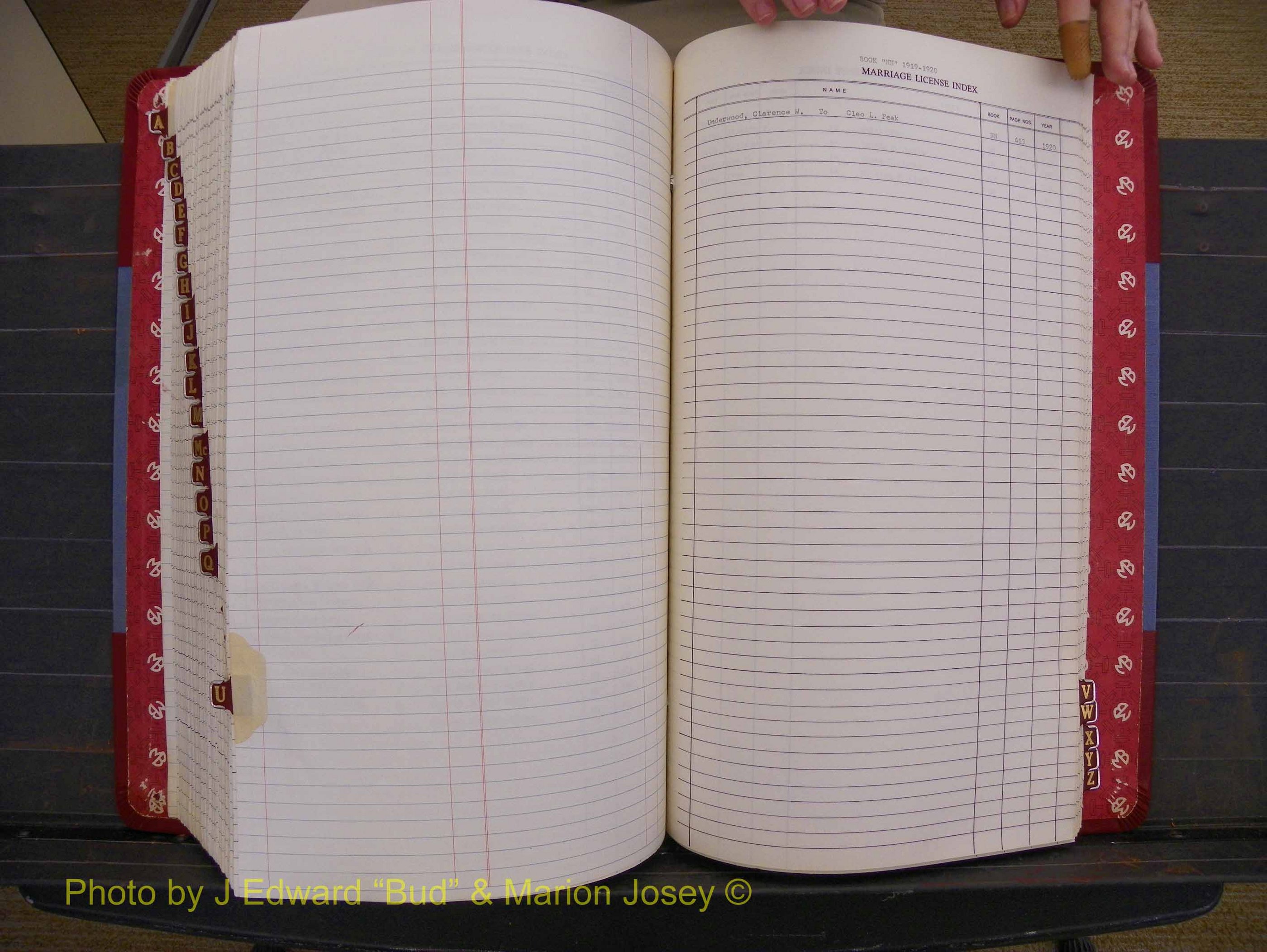 Richmond Marriages 1919-1942, Index U (424).JPG