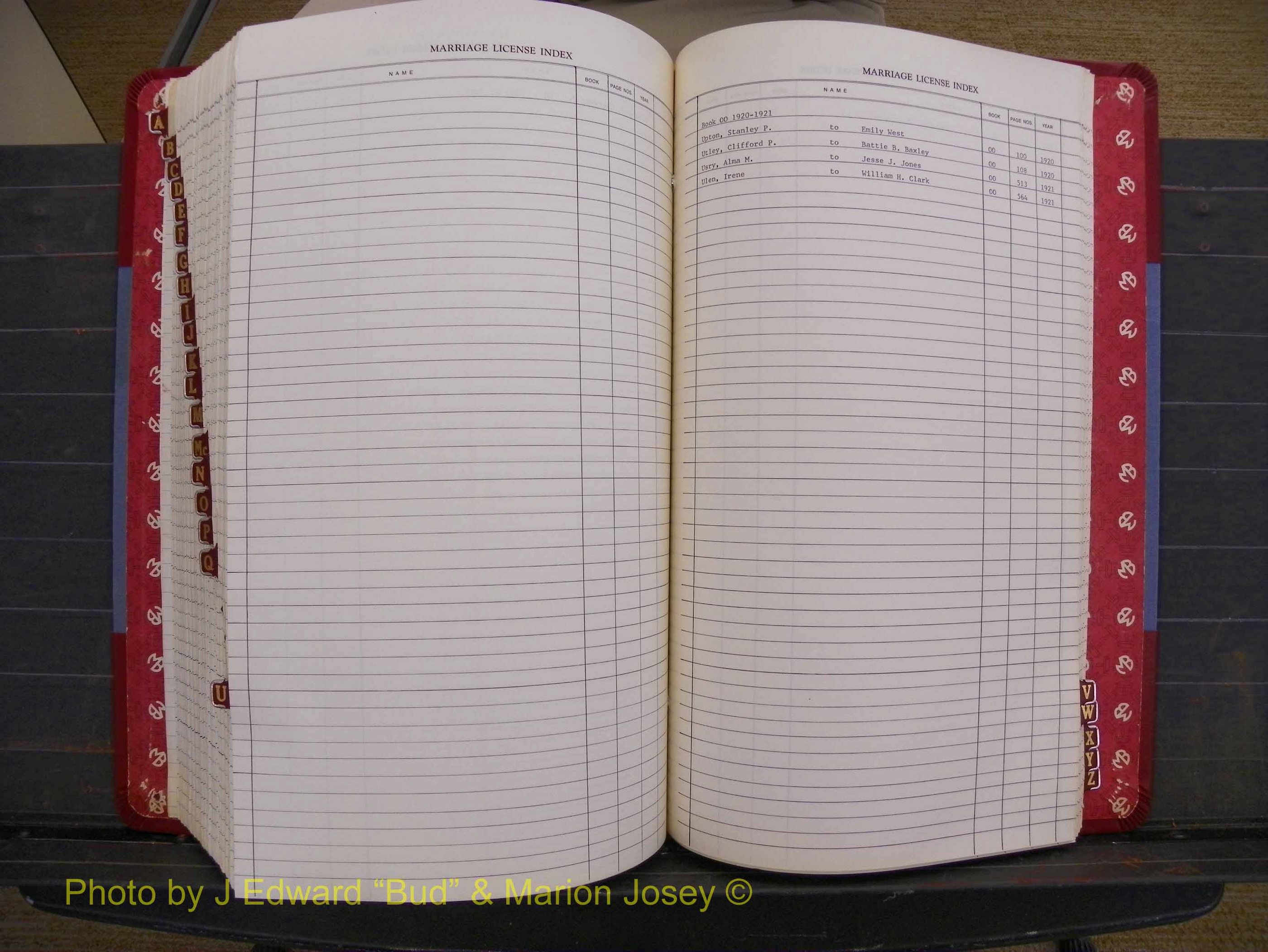 Richmond Marriages 1919-1942, Index U (425).JPG