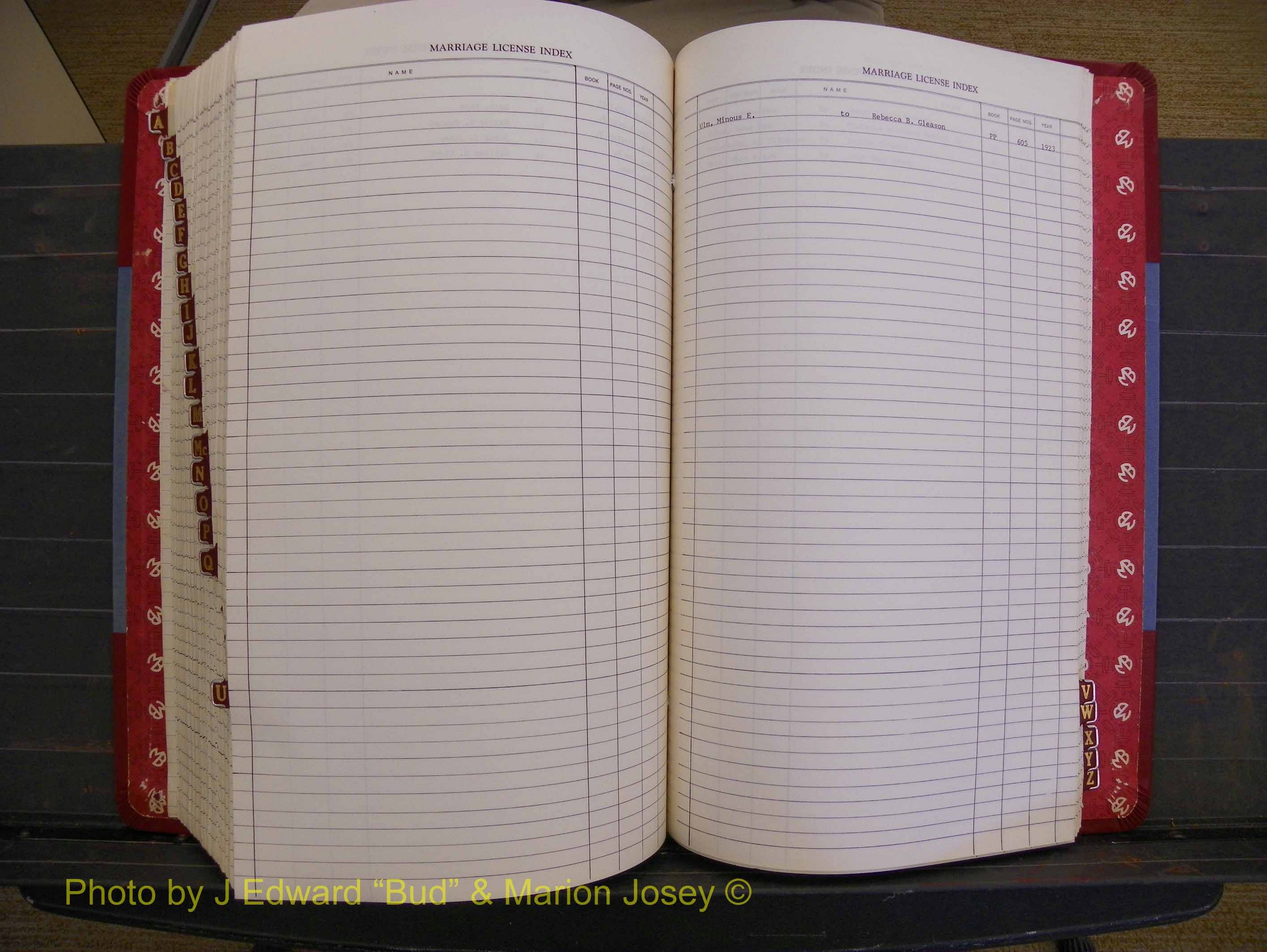 Richmond Marriages 1919-1942, Index U (426).JPG