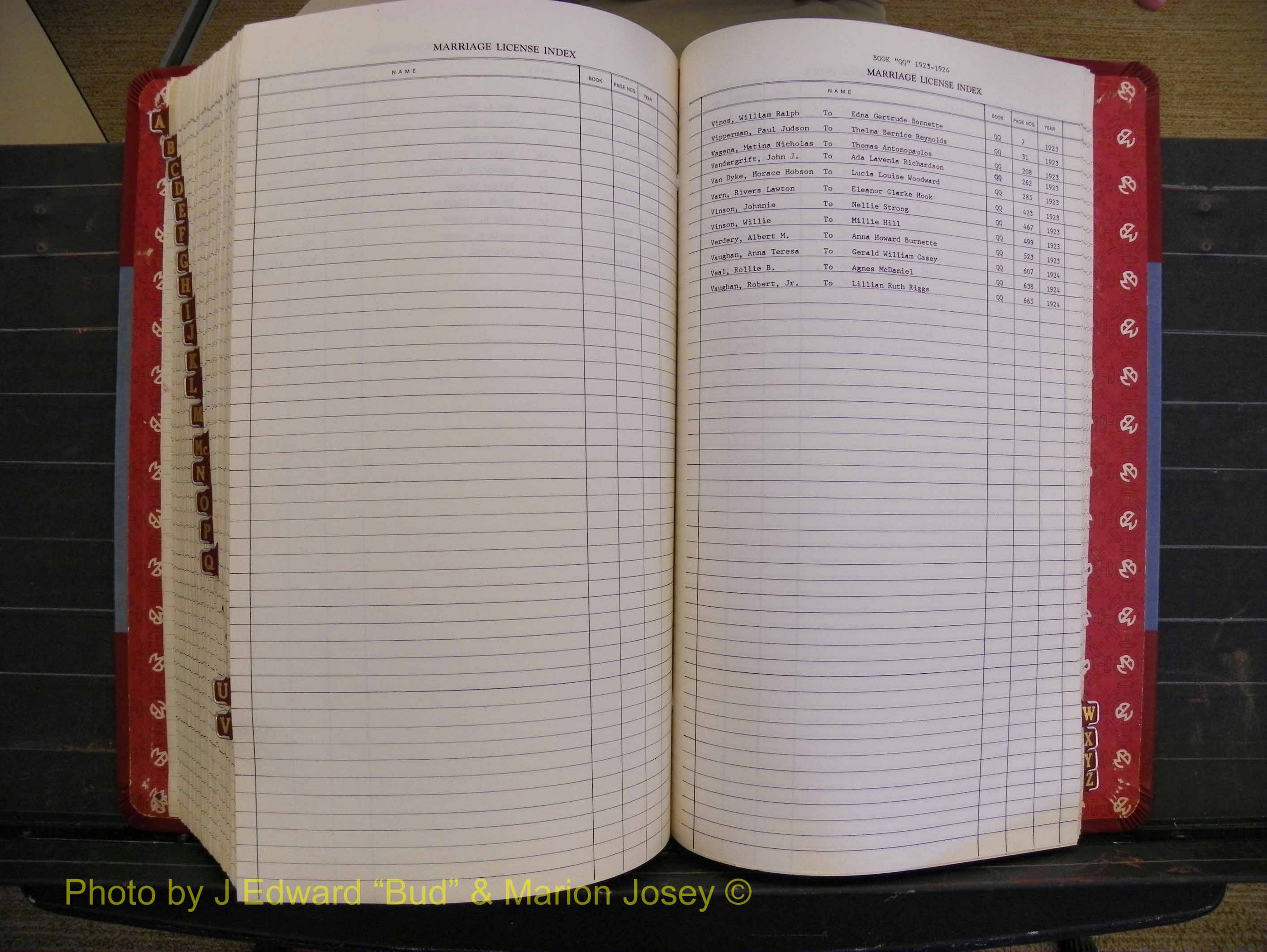 Richmond Marriages 1919-1942, Index V (433).JPG