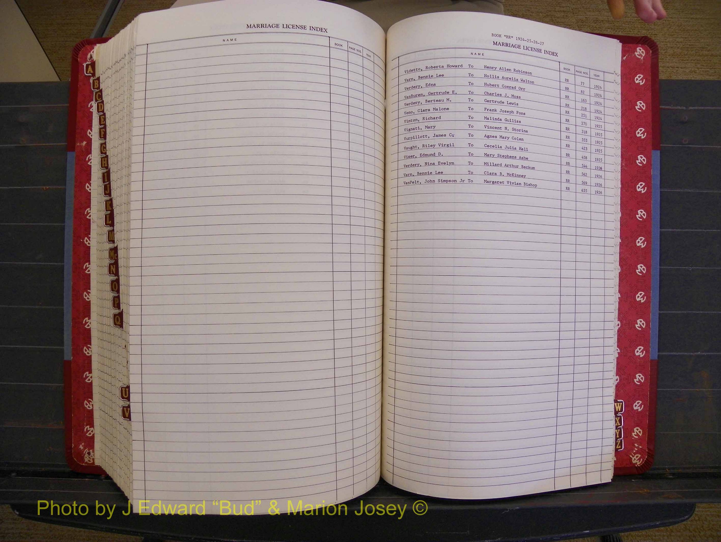 Richmond Marriages 1919-1942, Index V (434).JPG
