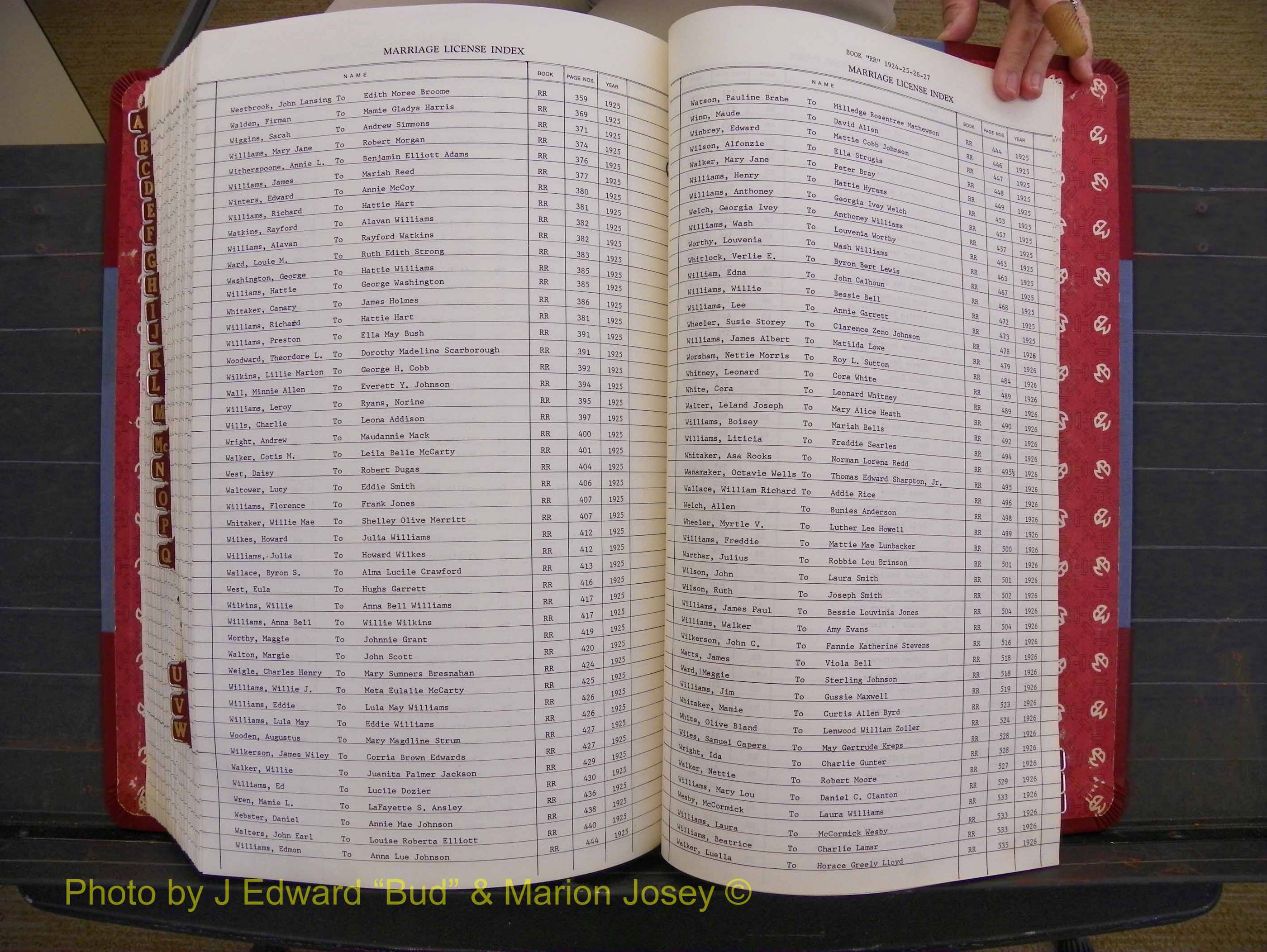 Richmond Marriages 1919-1942, Index W (457).JPG