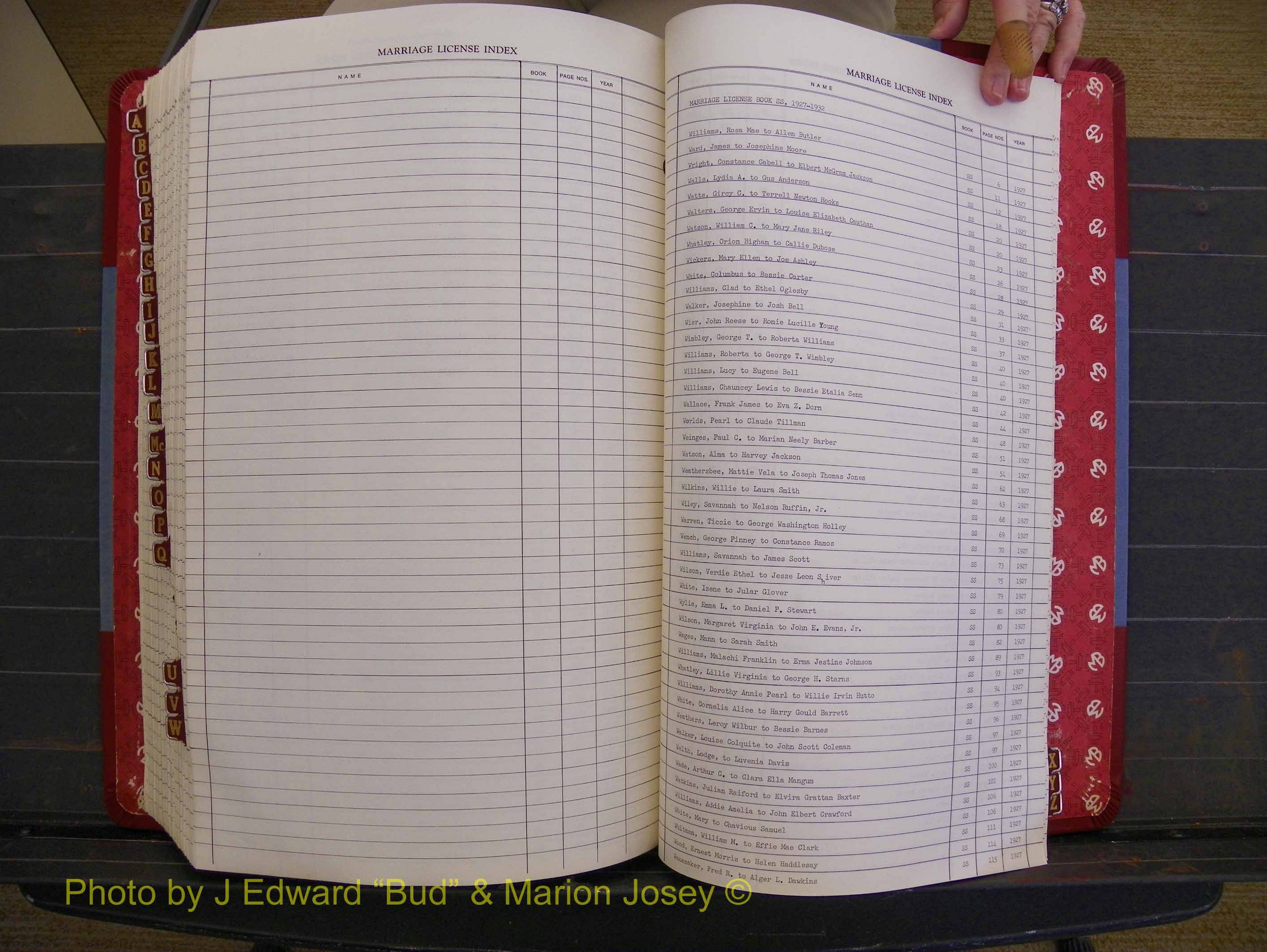 Richmond Marriages 1919-1942, Index W (459).JPG