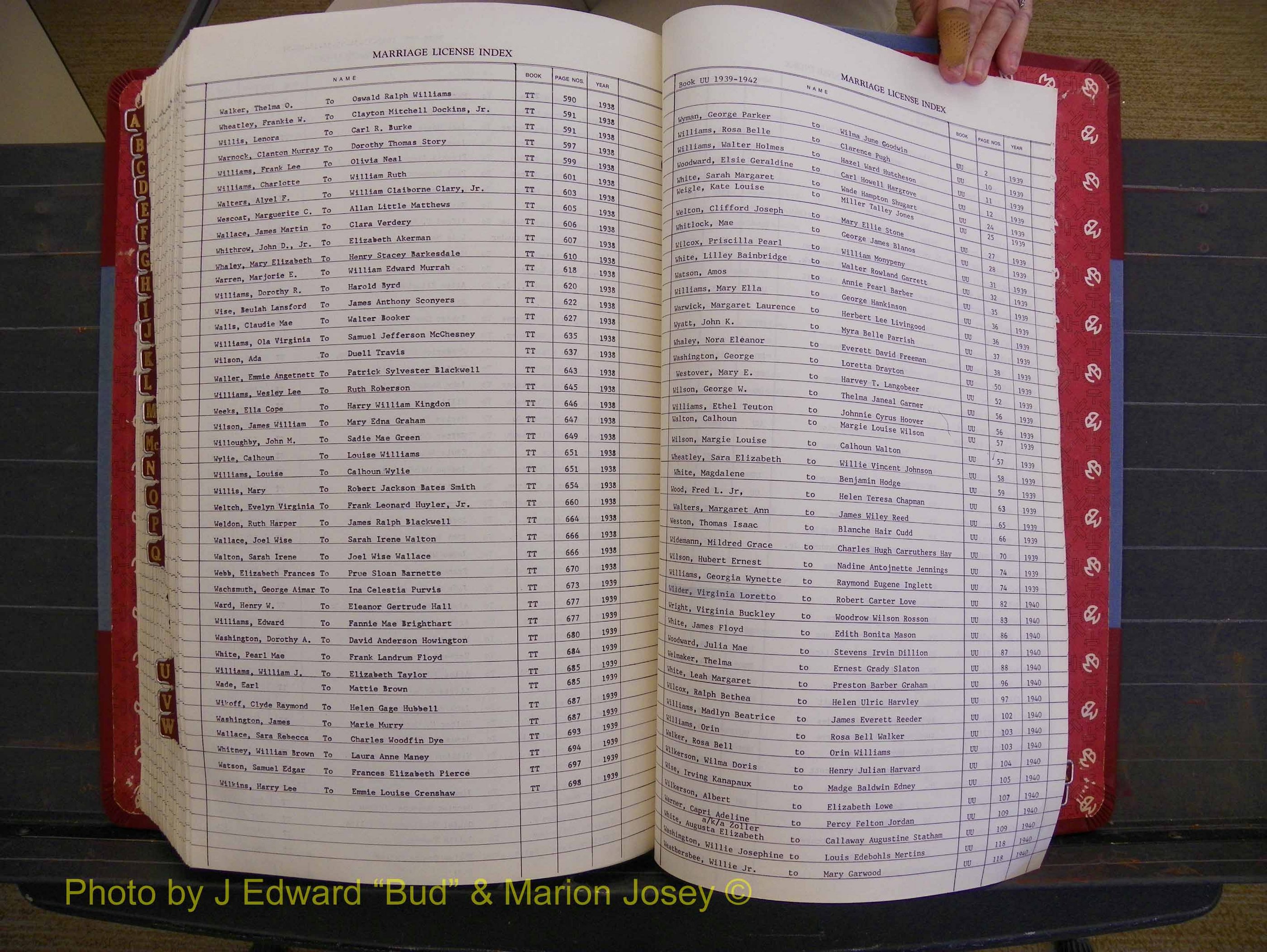 Richmond Marriages 1919-1942, Index W (465).JPG