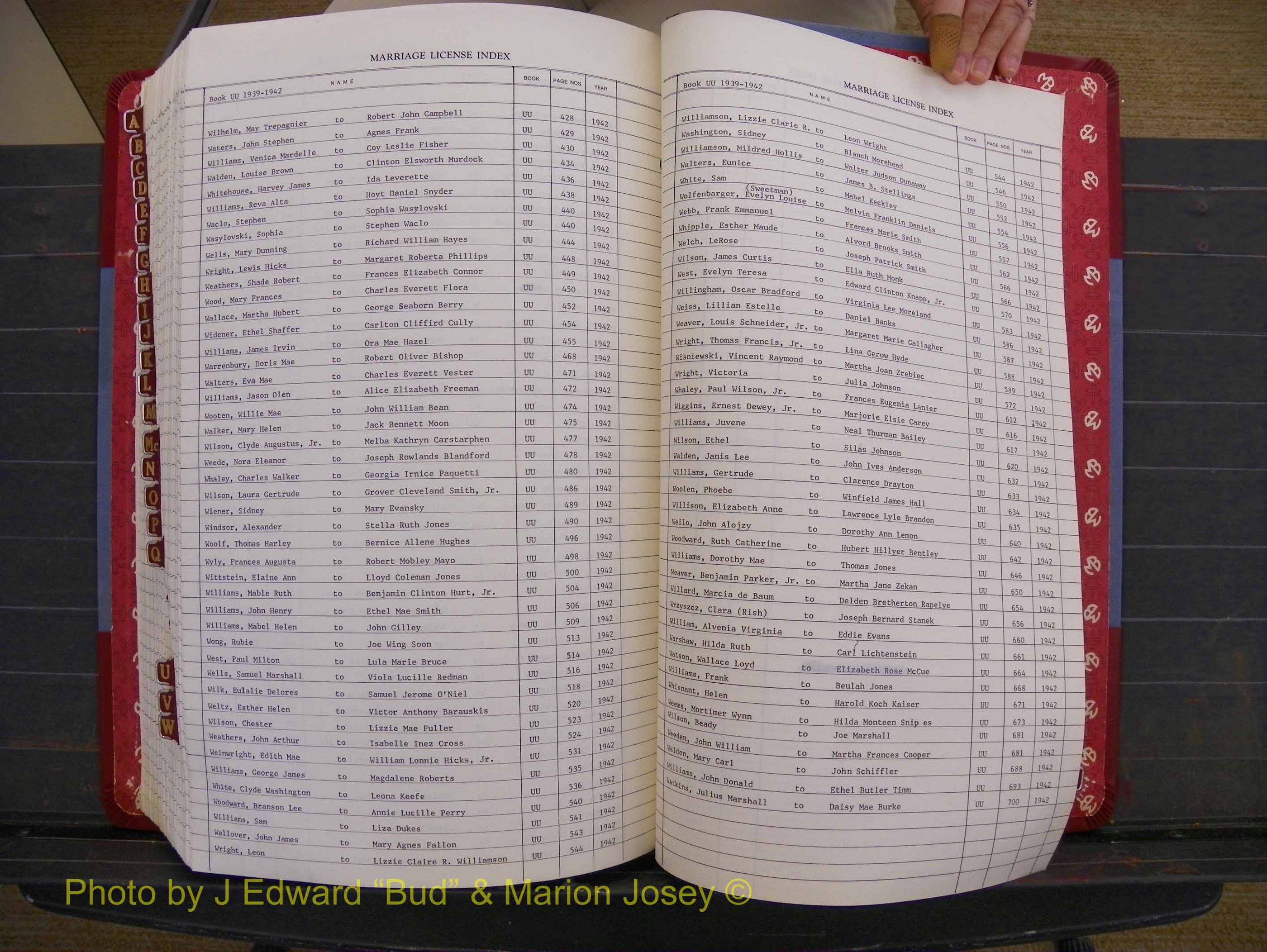 Richmond Marriages 1919-1942, Index W (467).JPG