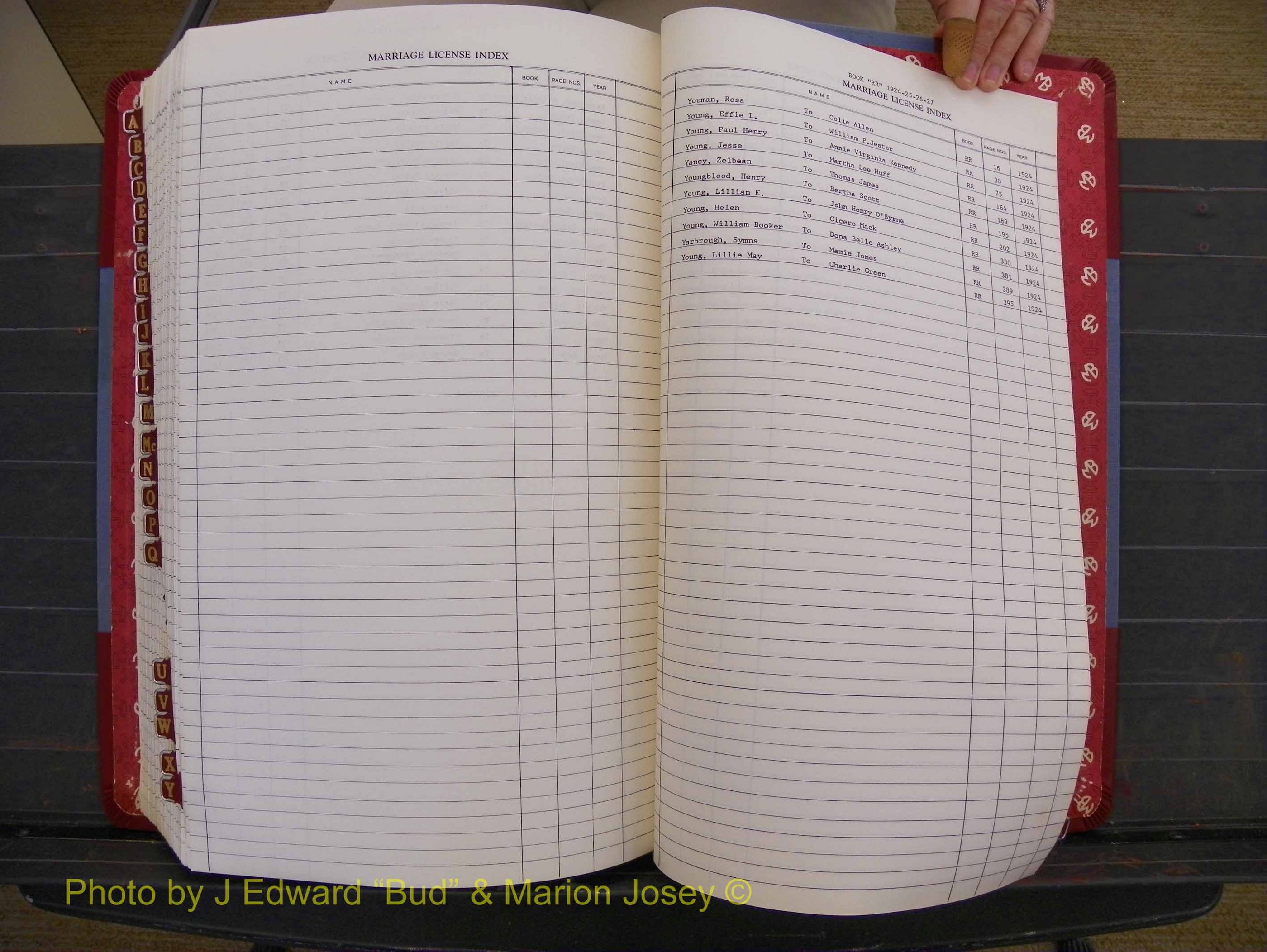 Richmond Marriages 1919-1942, Index Y (473).JPG