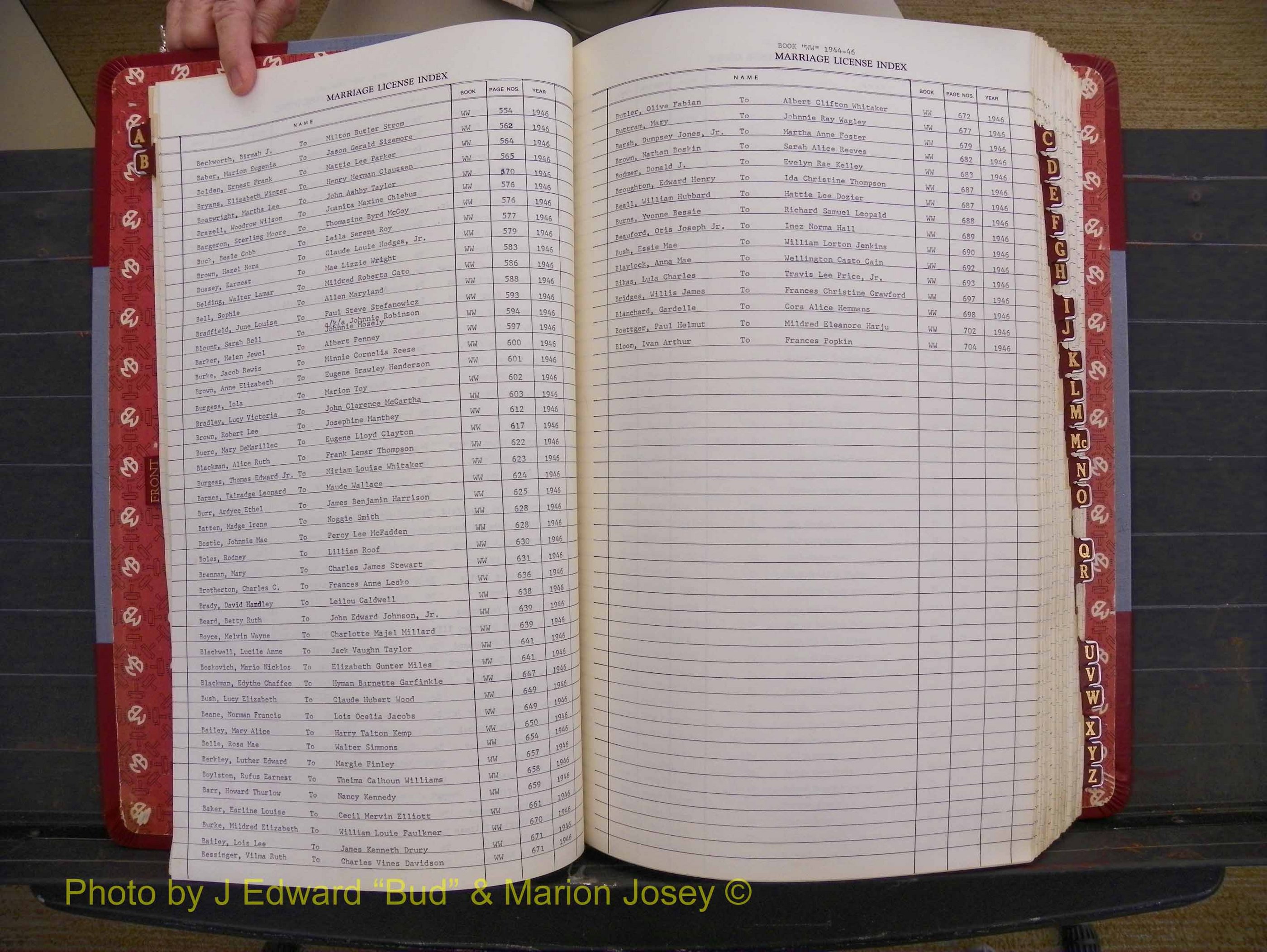 Richmond Marriages 1942-1956, Index B (118).JPG