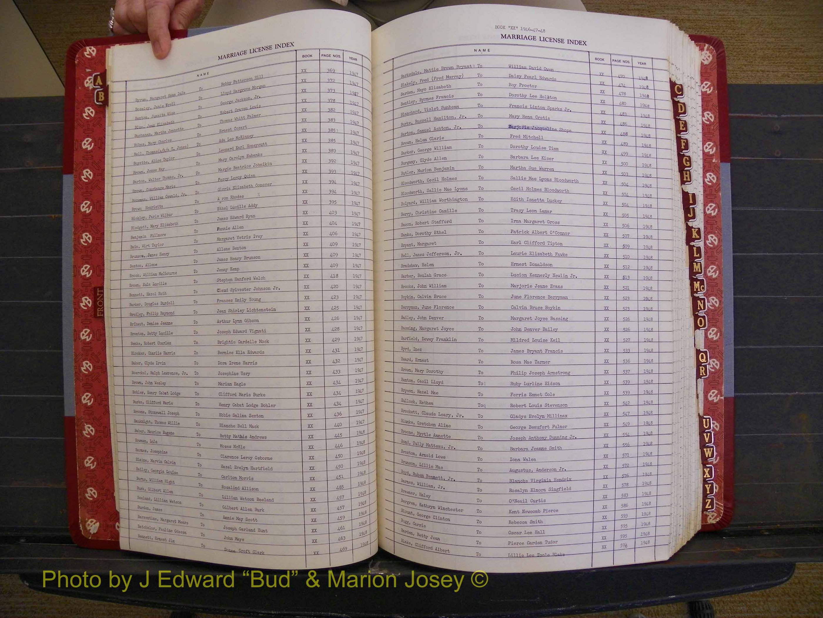 Richmond Marriages 1942-1956, Index B (121).JPG