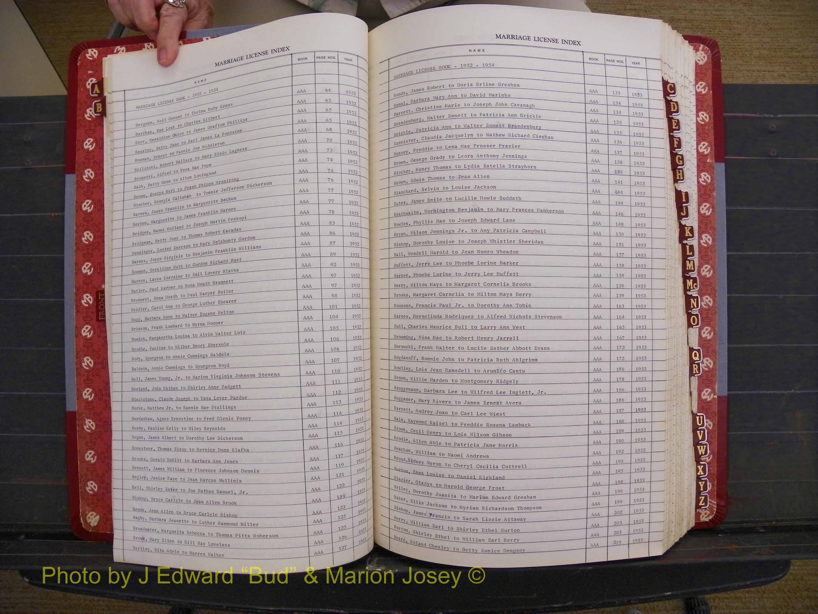Richmond Marriages 1942-1956, Index B (130).JPG