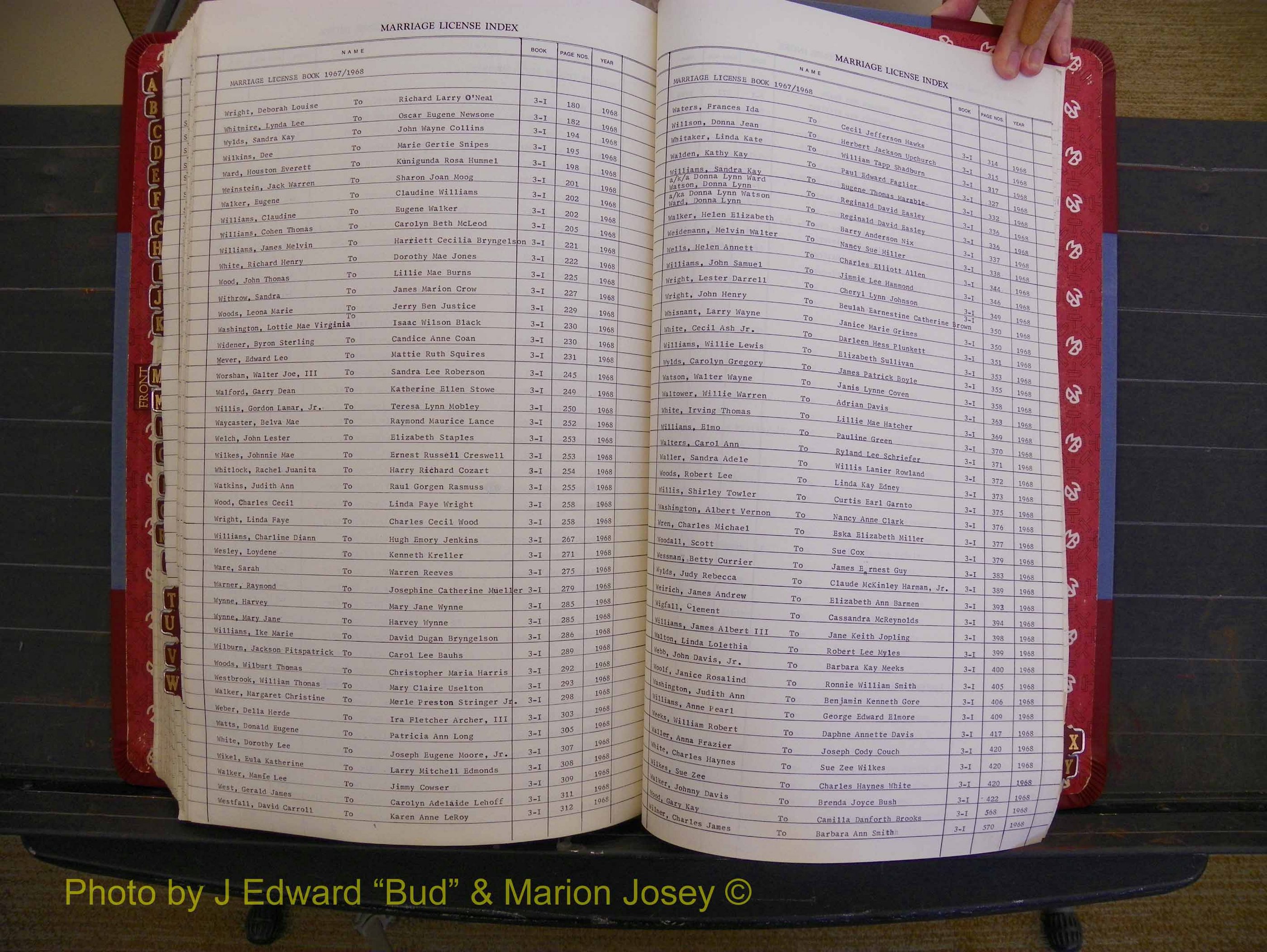 Richmond Marriages 1957-1969, Index W (416).JPG