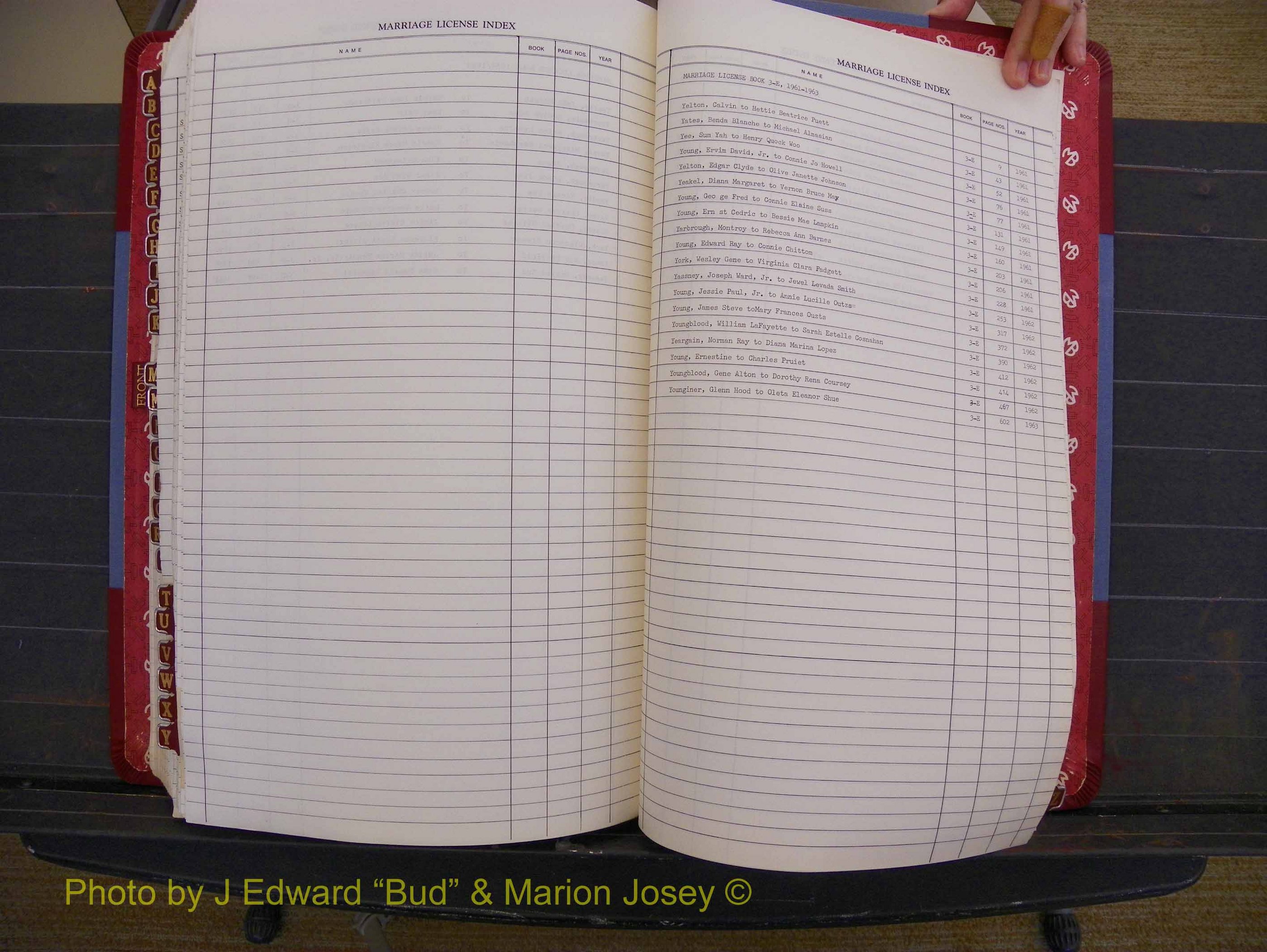 Richmond Marriages 1957-1969, Index Y (424).JPG
