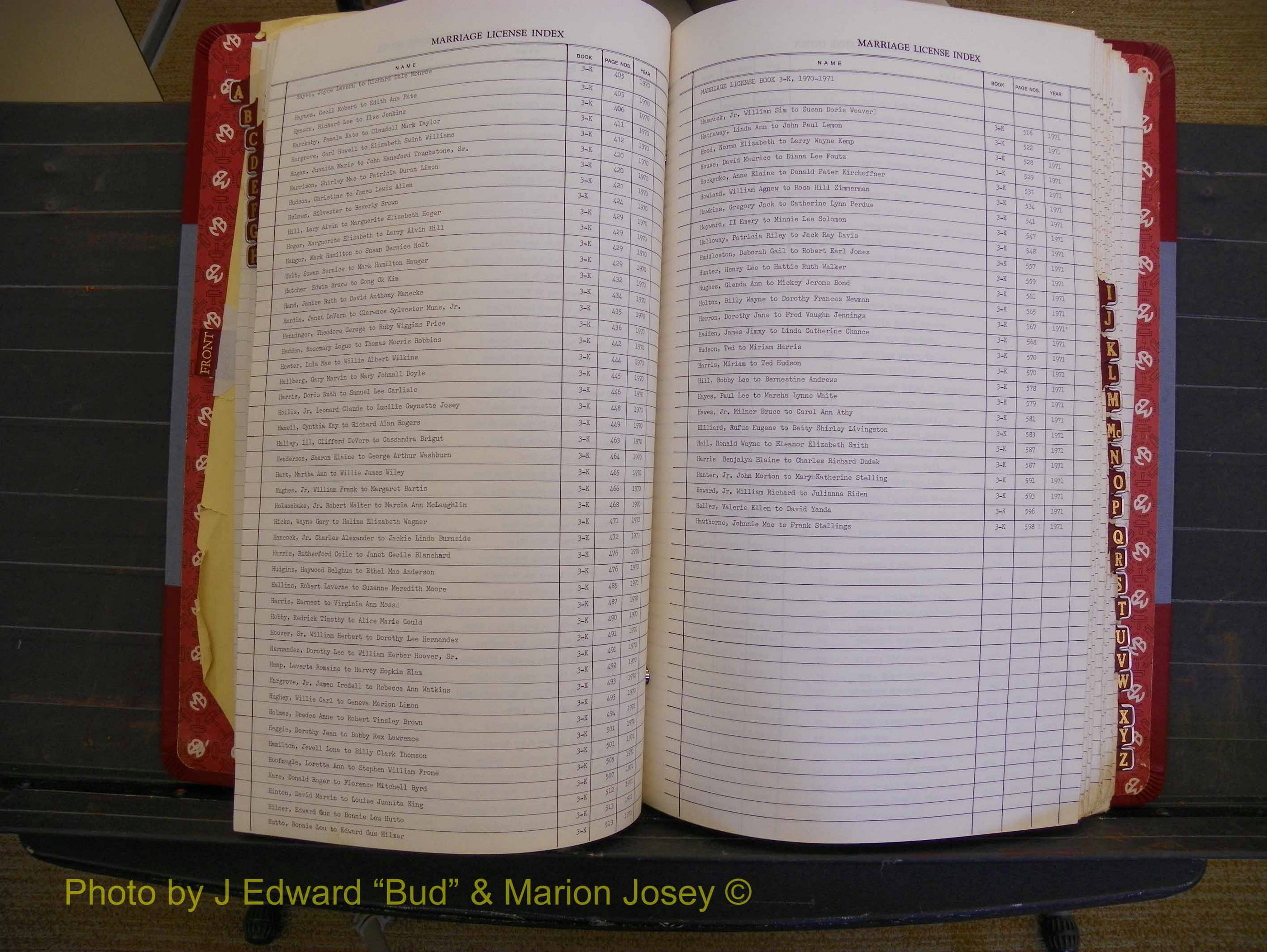 Richmond Marriages 1970-1975, Index H (161).JPG