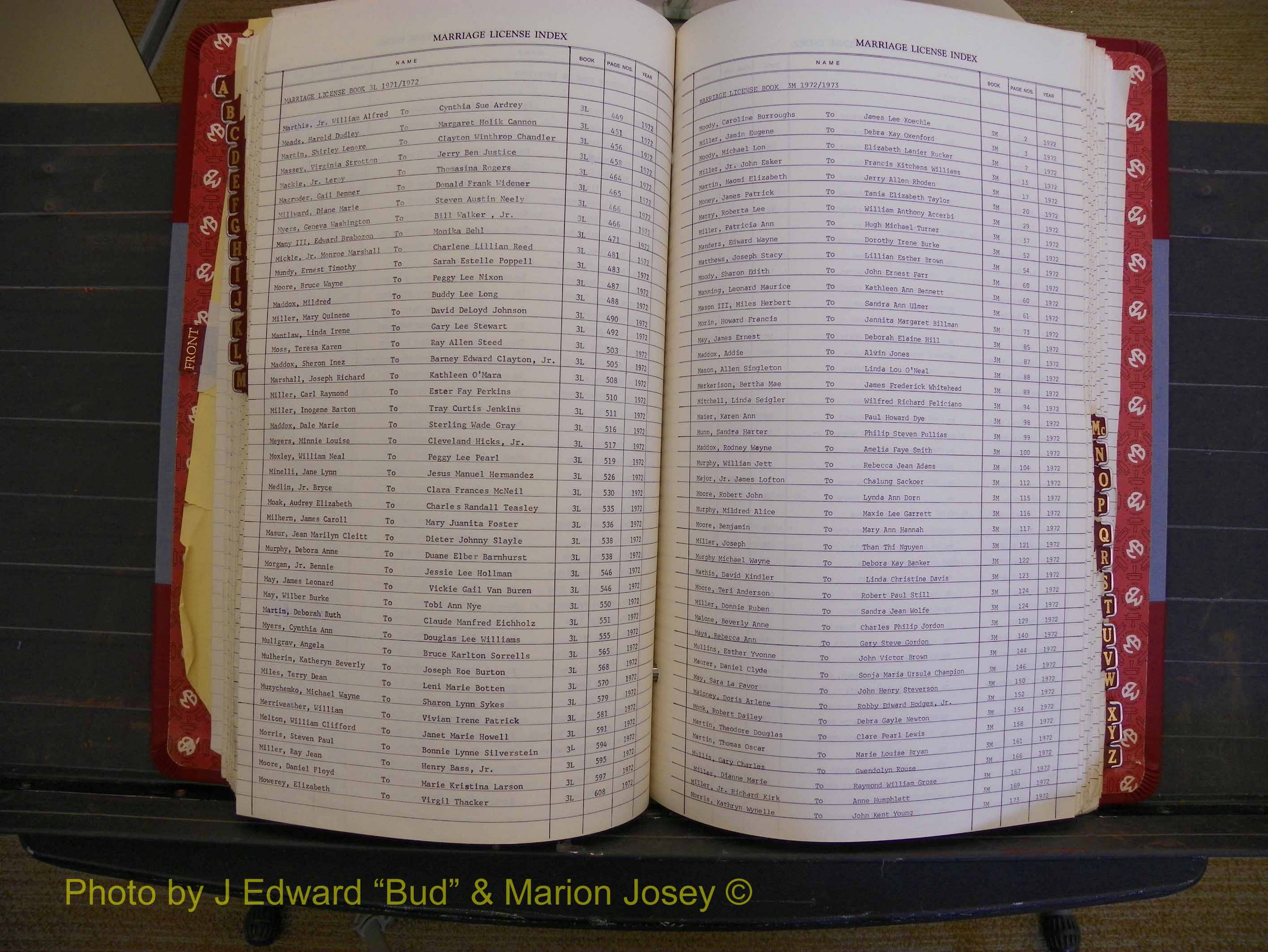 Richmond Marriages 1970-1975, Index M (207).JPG