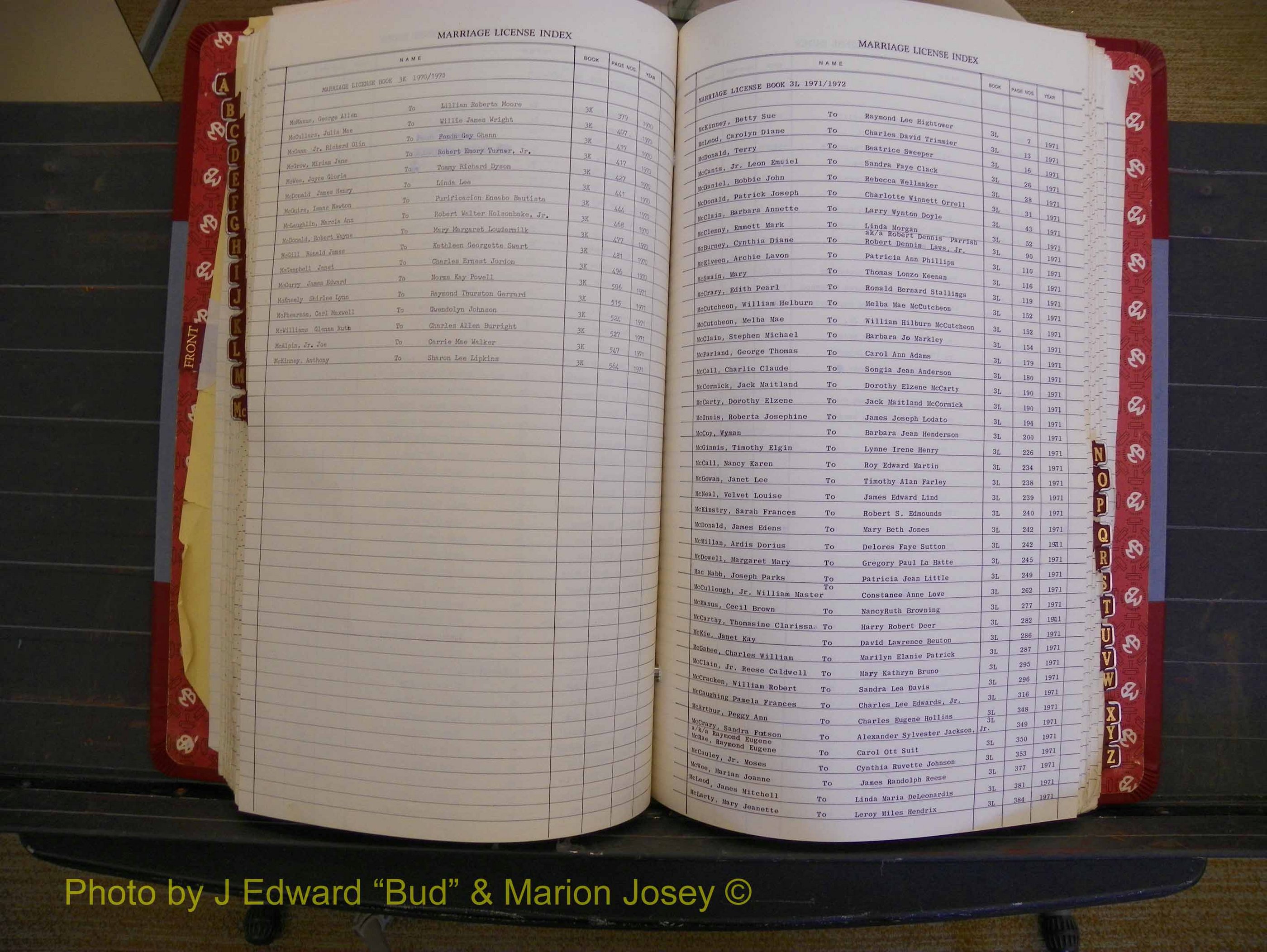 Richmond Marriages 1970-1975, Index Mc (215).JPG
