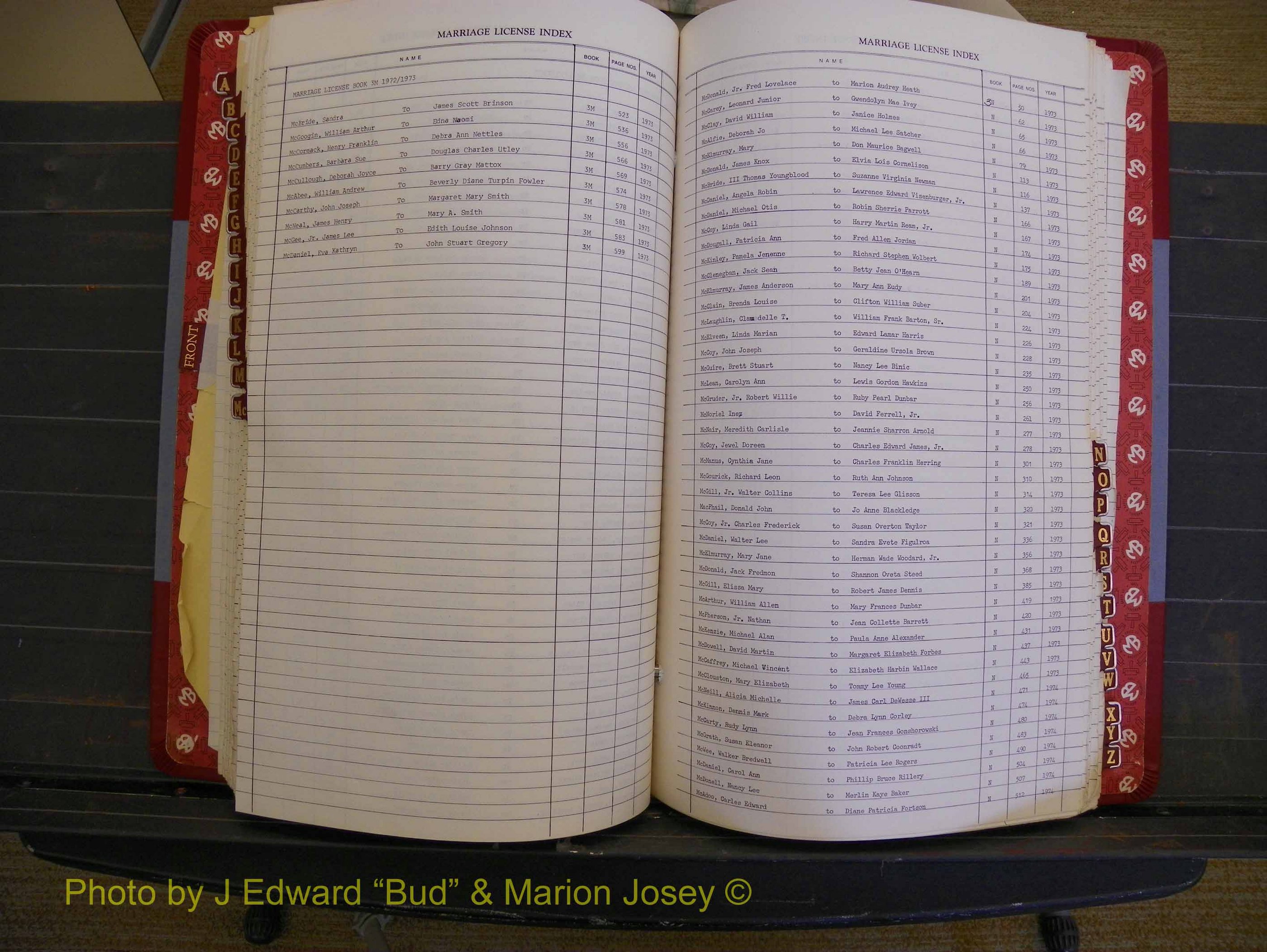 Richmond Marriages 1970-1975, Index Mc (217).JPG