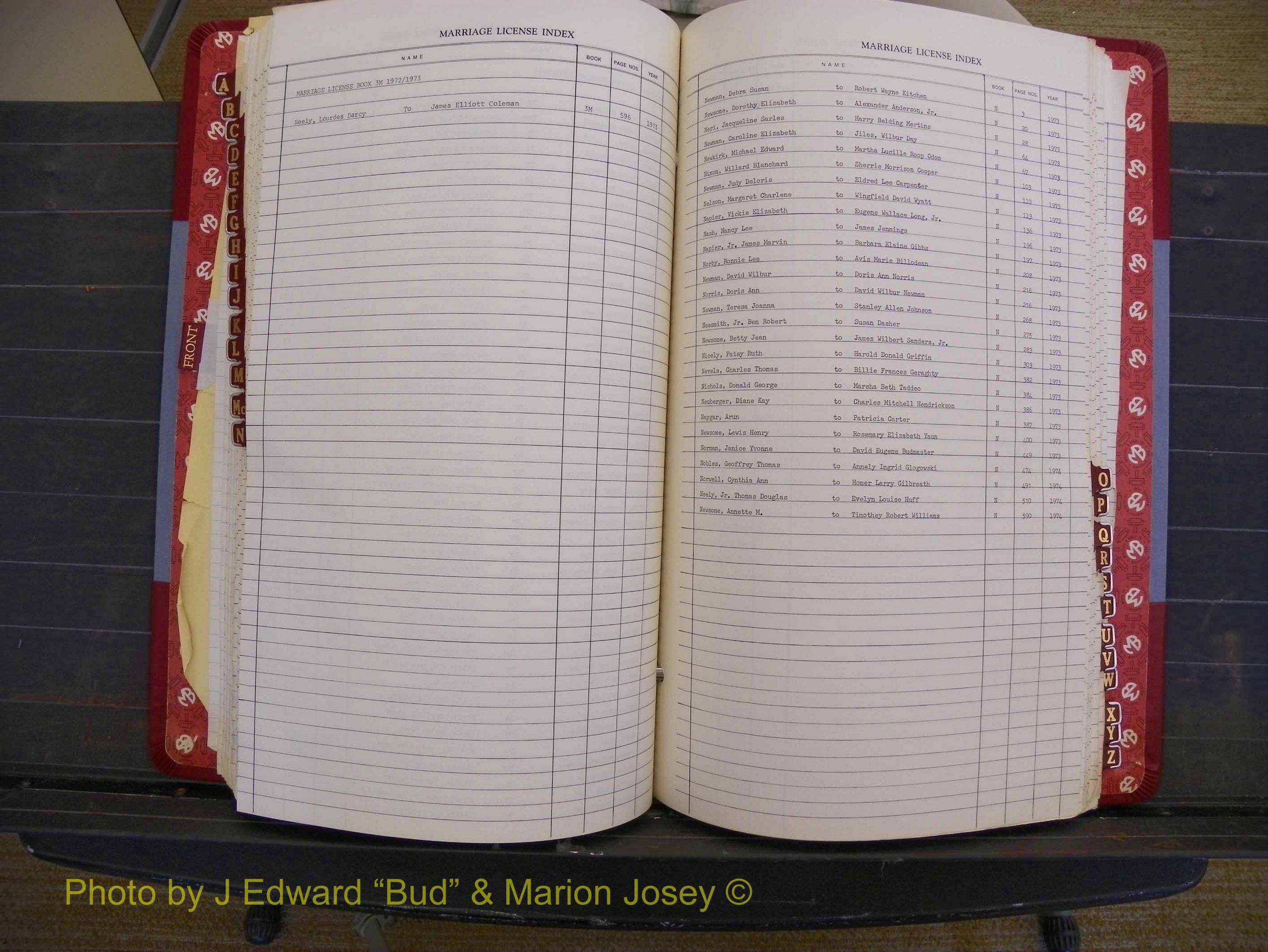 Richmond Marriages 1970-1975, Index N (222).JPG