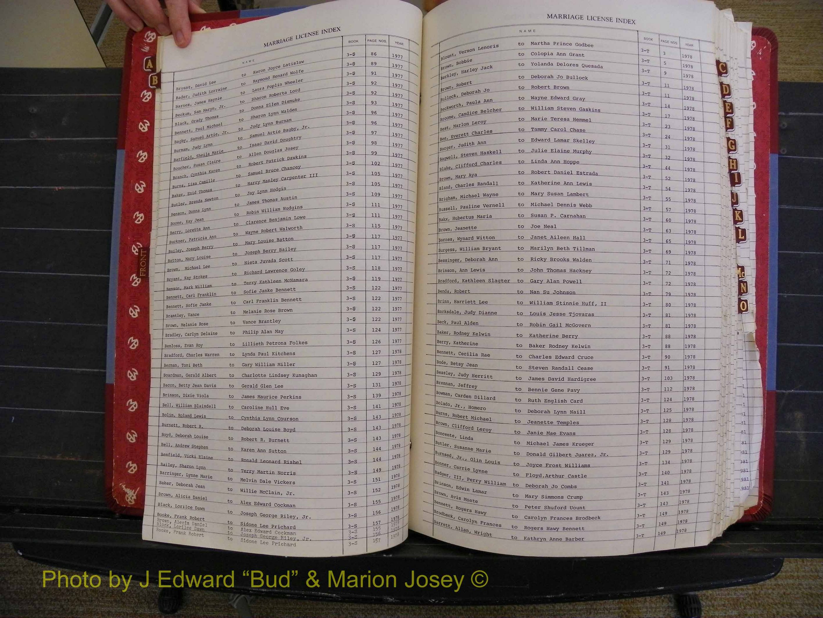Richmond Marriages 1975-1981, Index B (124).JPG
