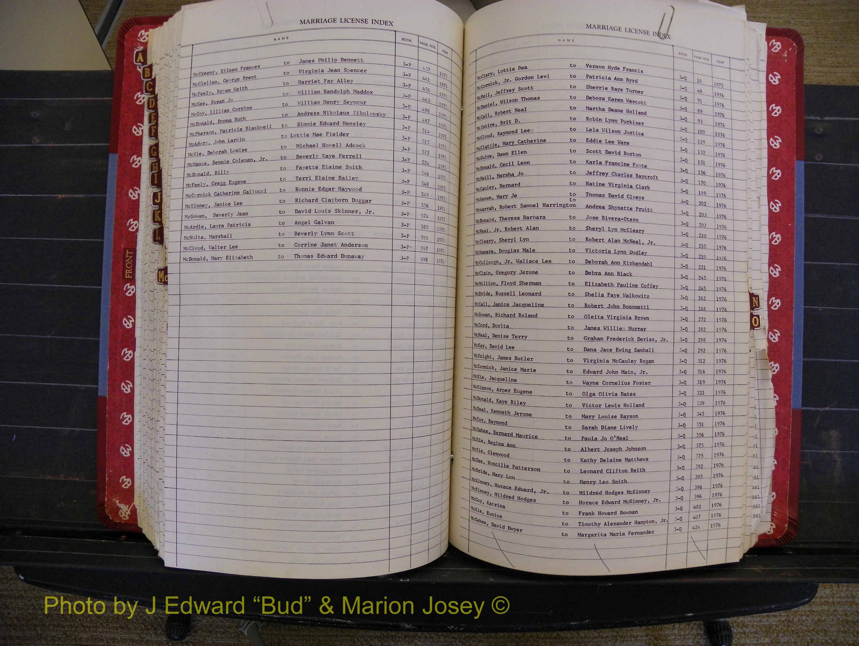 Richmond Marriages 1975-1981, Index Mc (304).JPG