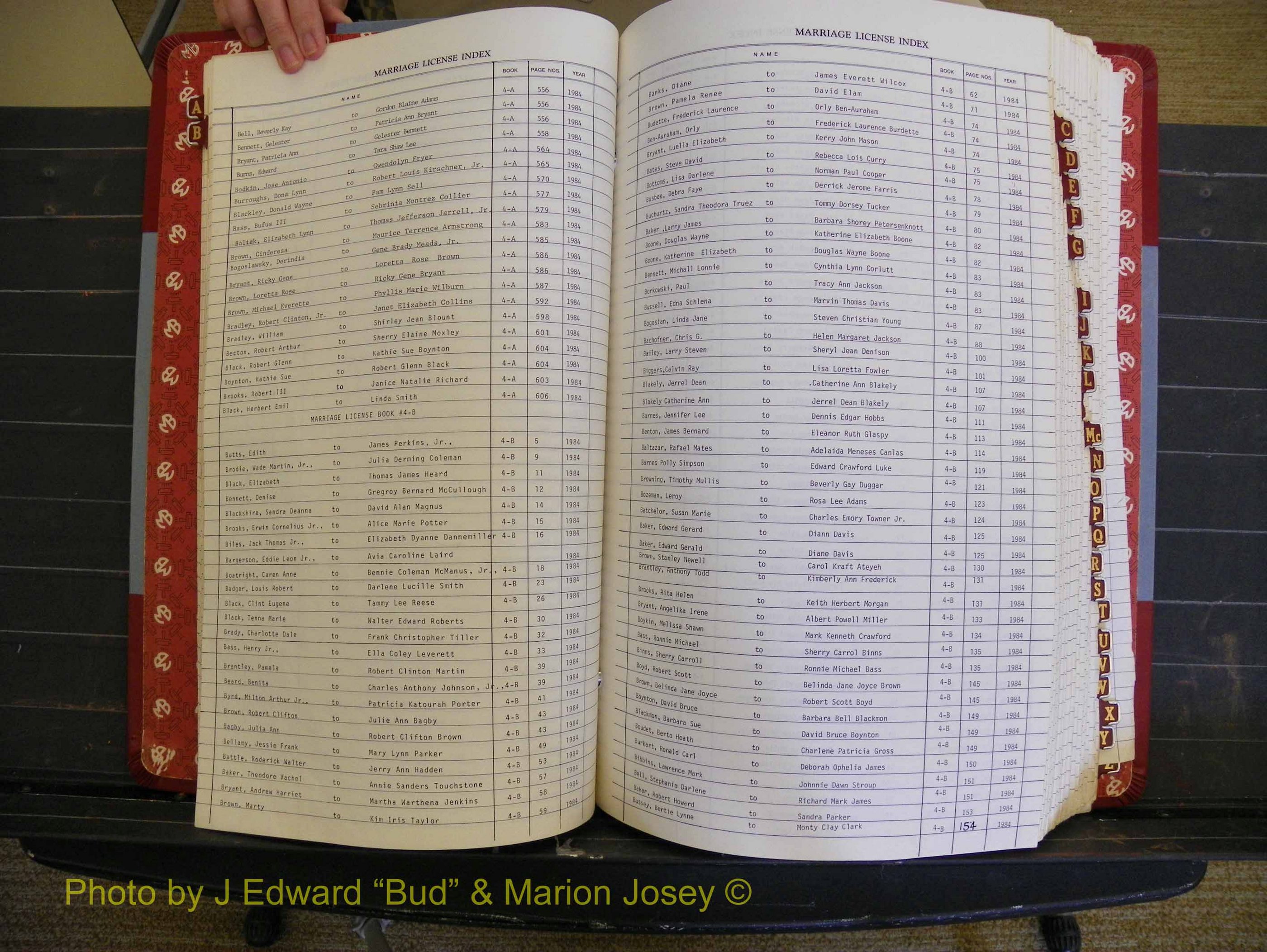 Richmond Marriages 1982-1988, Index B (121).JPG