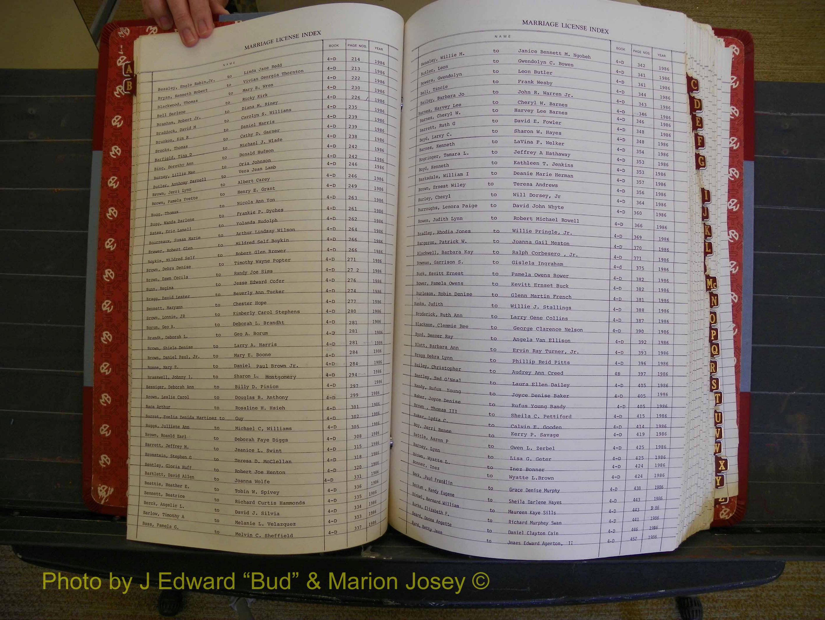 Richmond Marriages 1982-1988, Index B (127).JPG