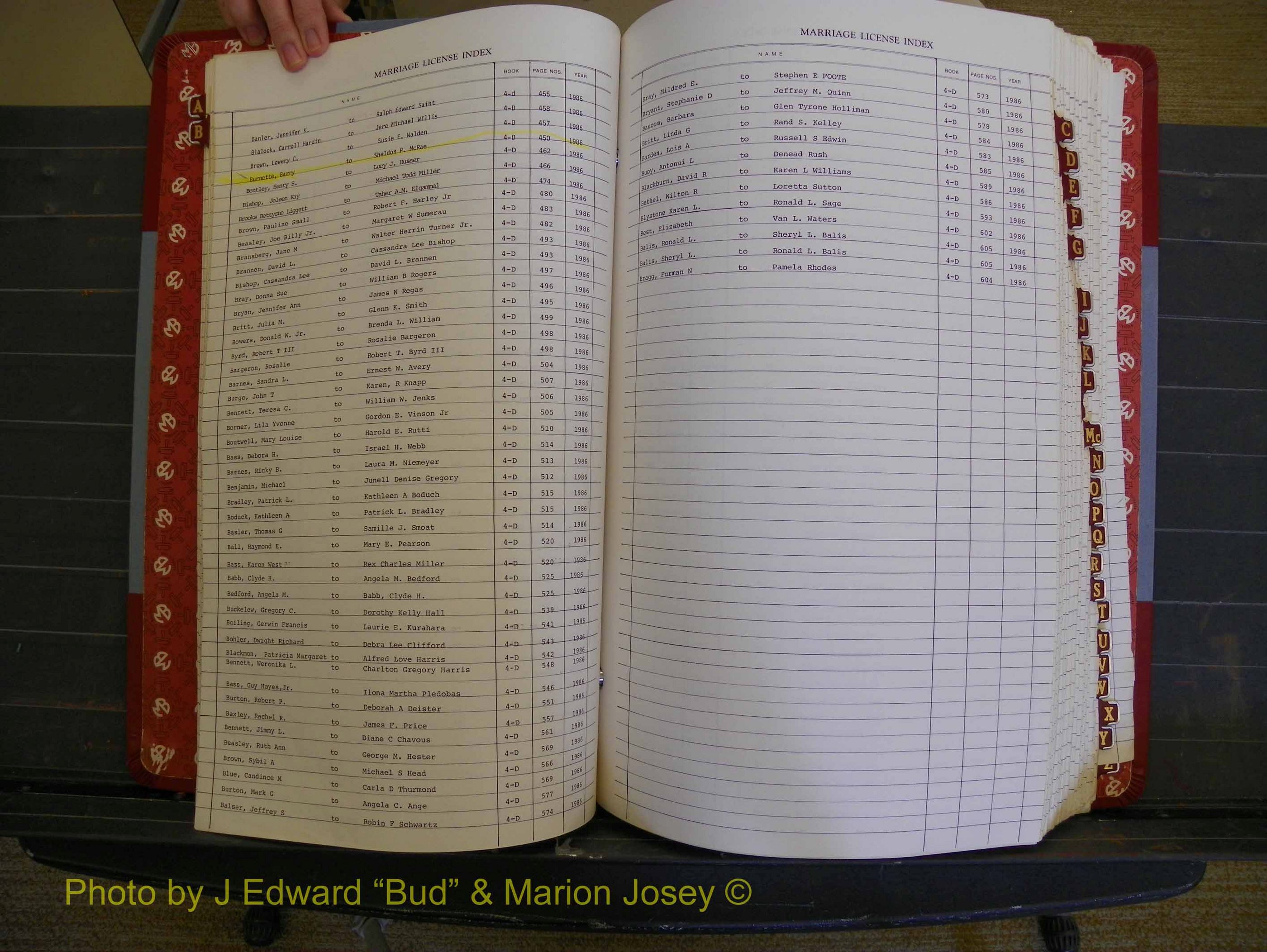Richmond Marriages 1982-1988, Index B (128).JPG