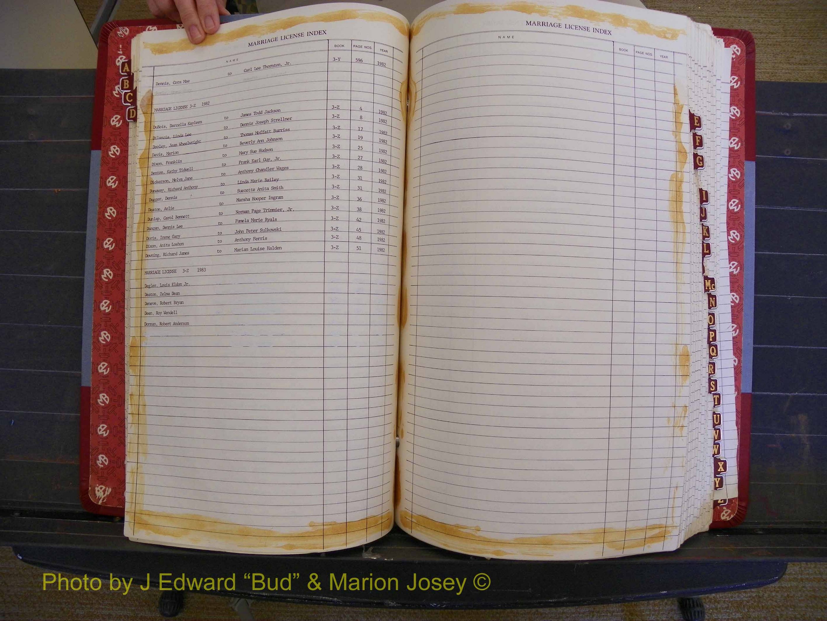 Richmond Marriages 1982-1988, Index D (156).JPG