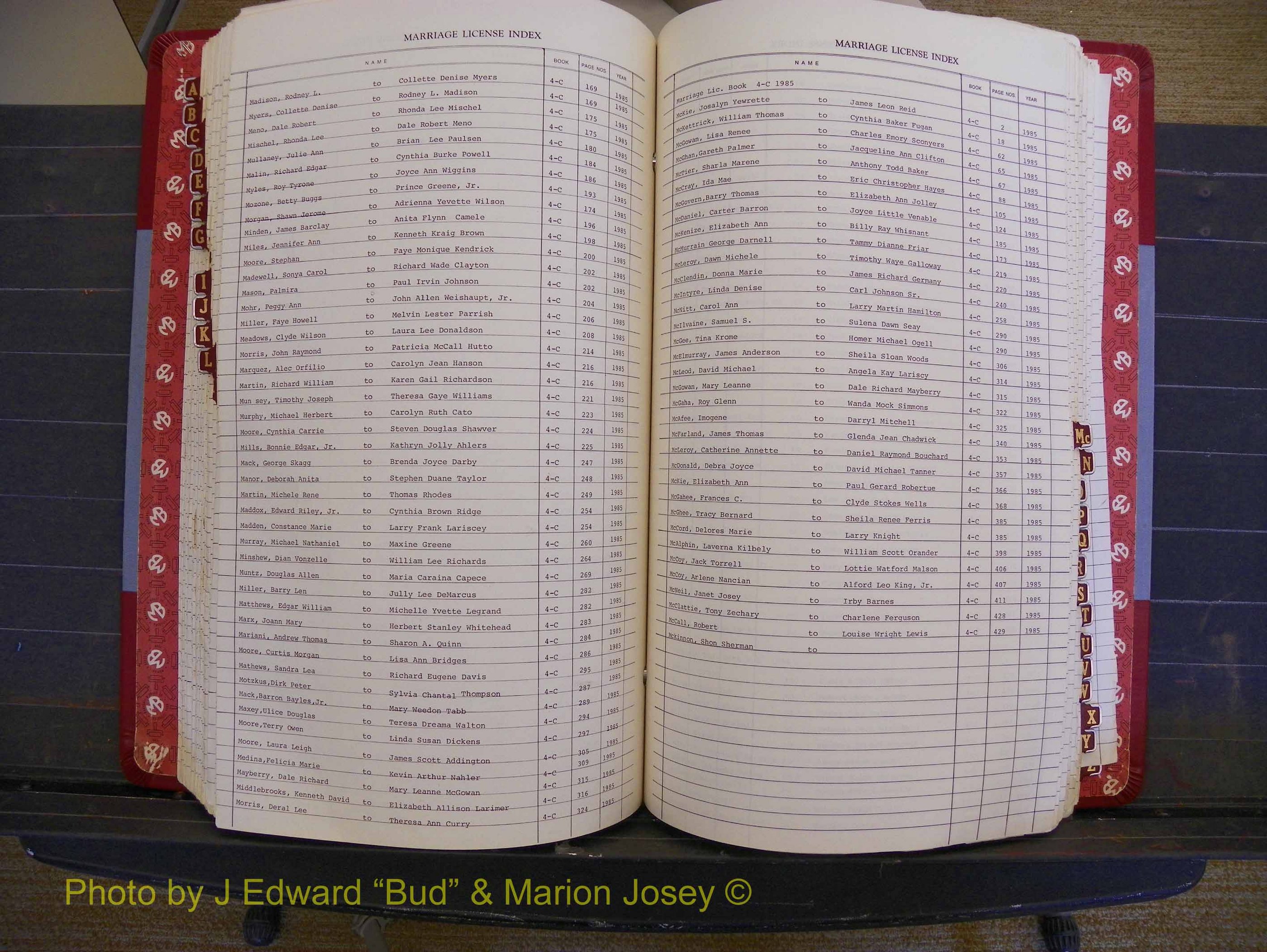 Richmond Marriages 1982-1988, Index M (265).JPG