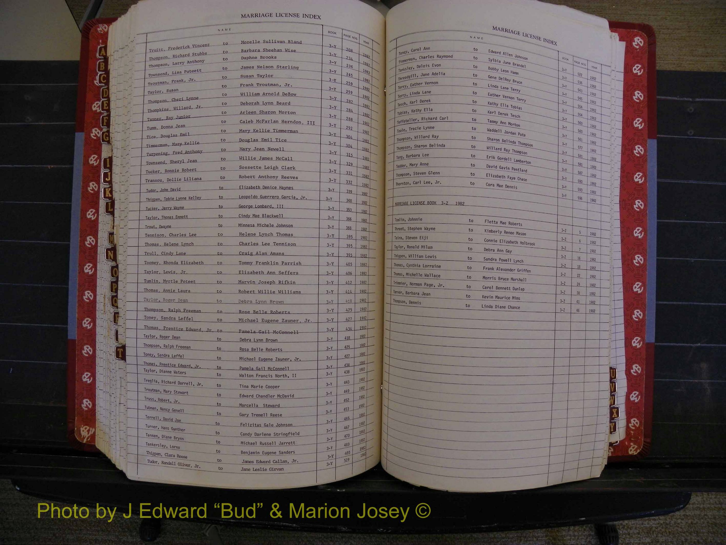 Richmond Marriages 1982-1988, Index T (346).JPG