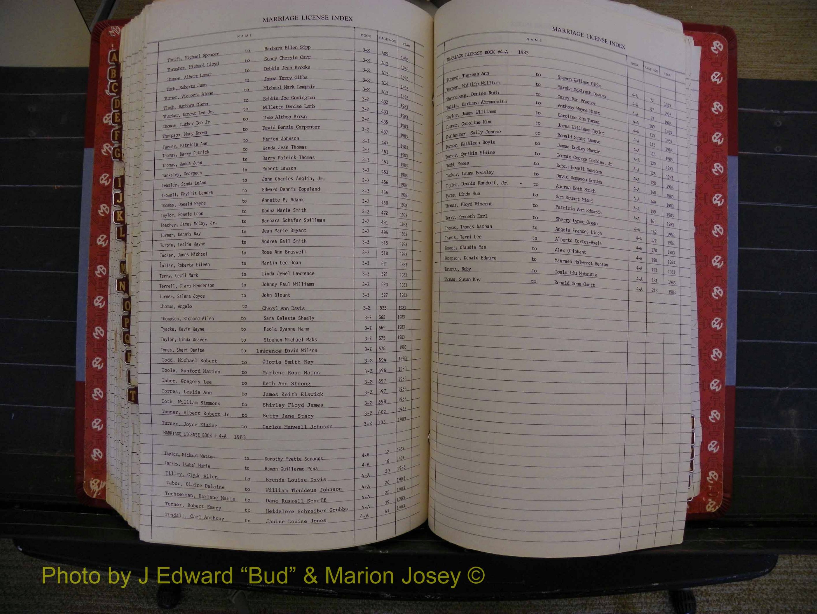 Richmond Marriages 1982-1988, Index T (348).JPG