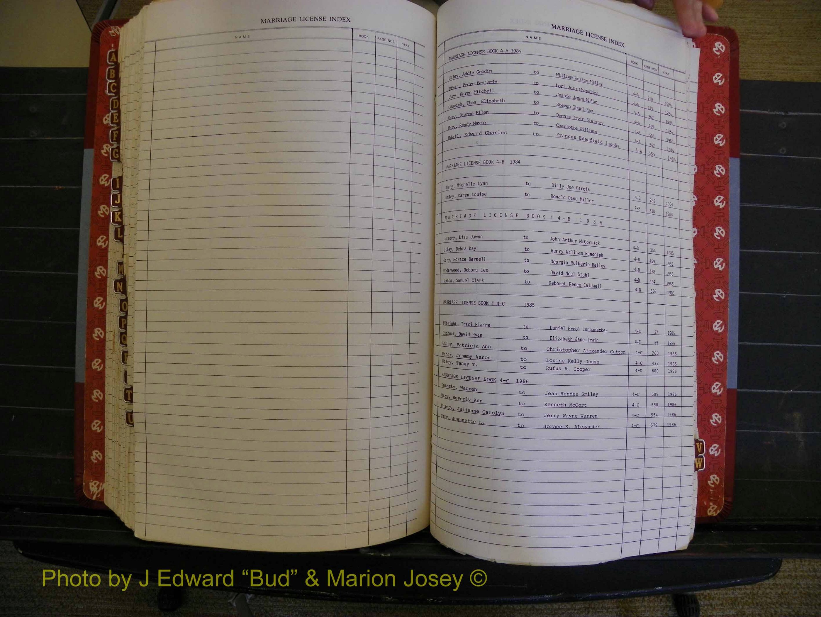 Richmond Marriages 1982-1988, Index U (358).JPG