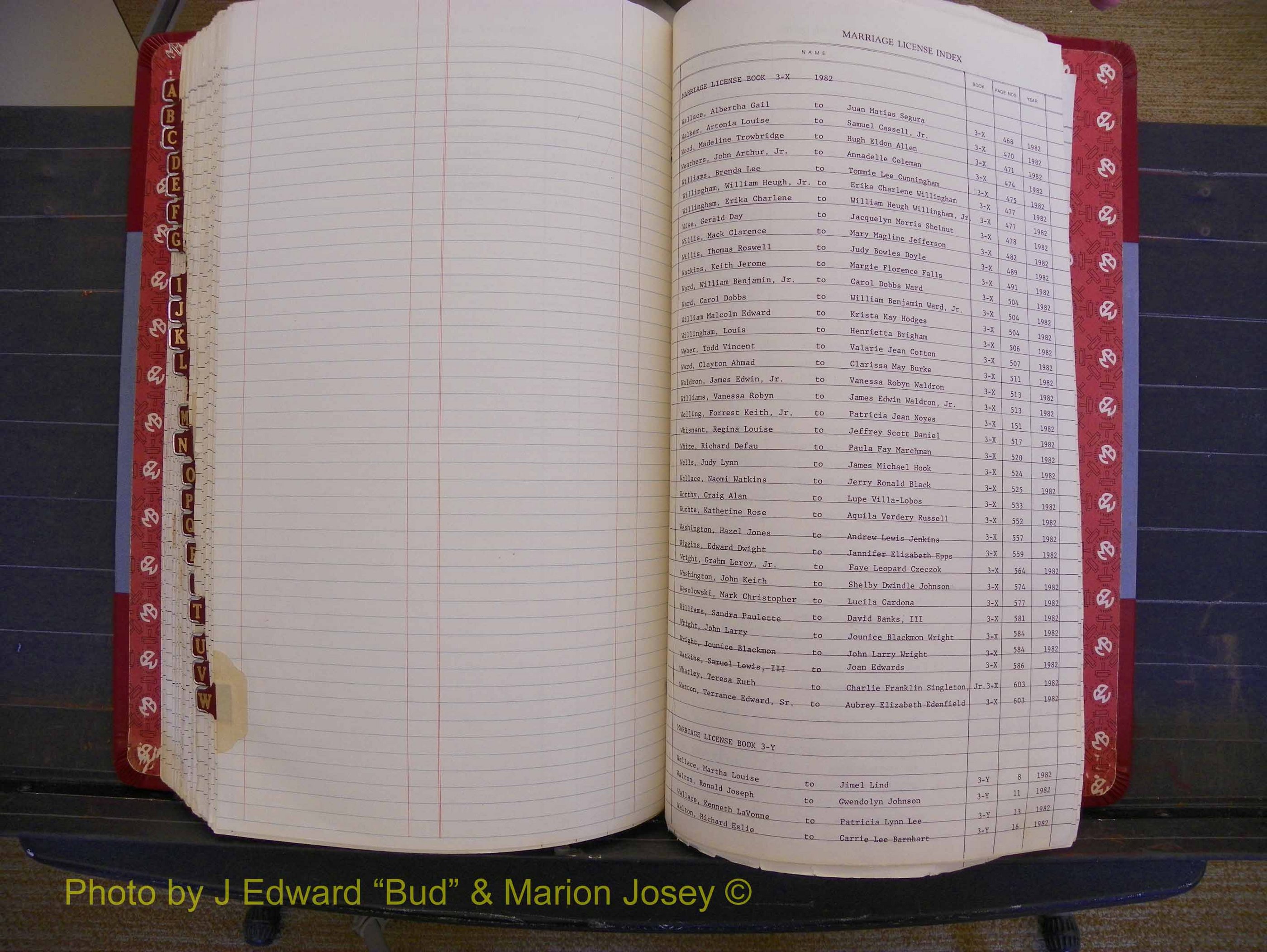 Richmond Marriages 1982-1988, Index W (365).JPG