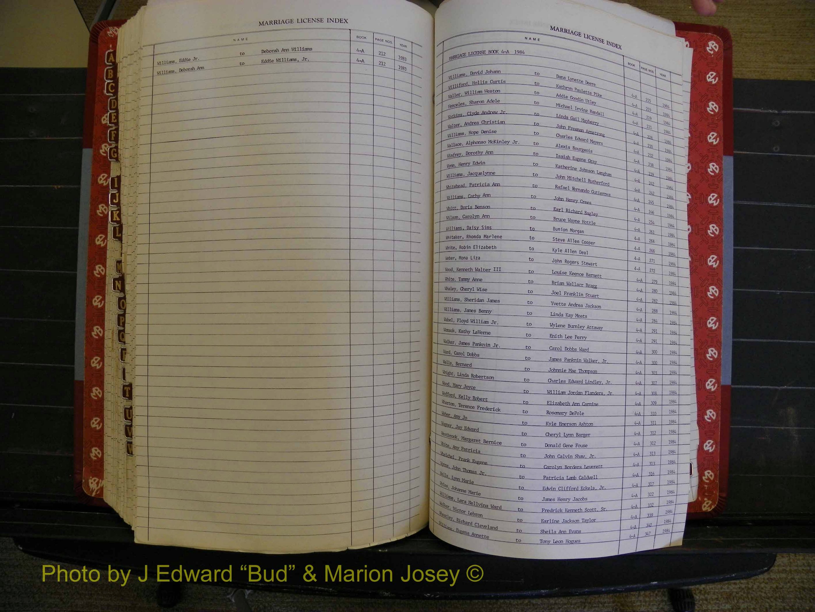 Richmond Marriages 1982-1988, Index W (370).JPG