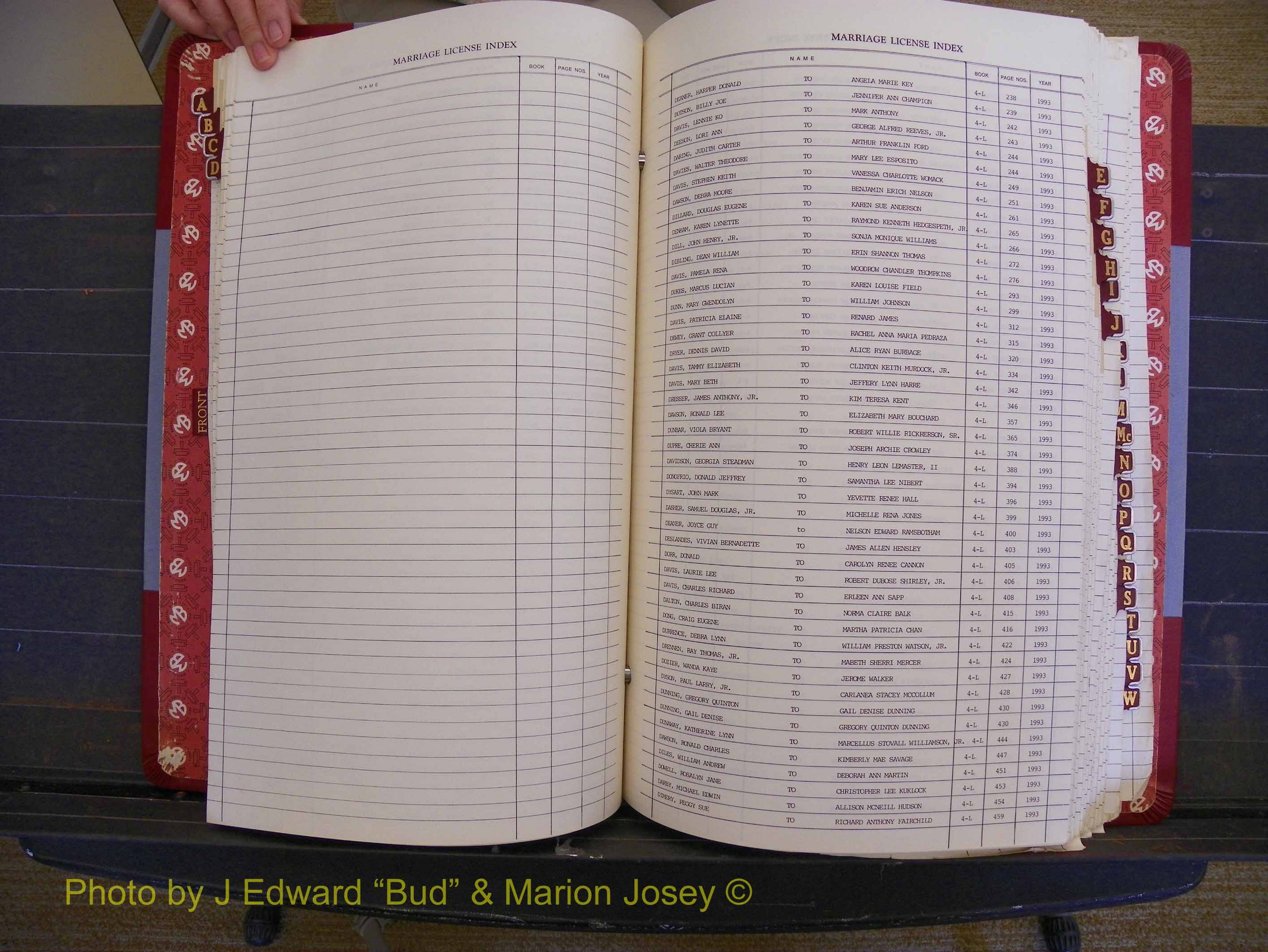 Richmond Marriages 1988-1995, Index D (160).JPG