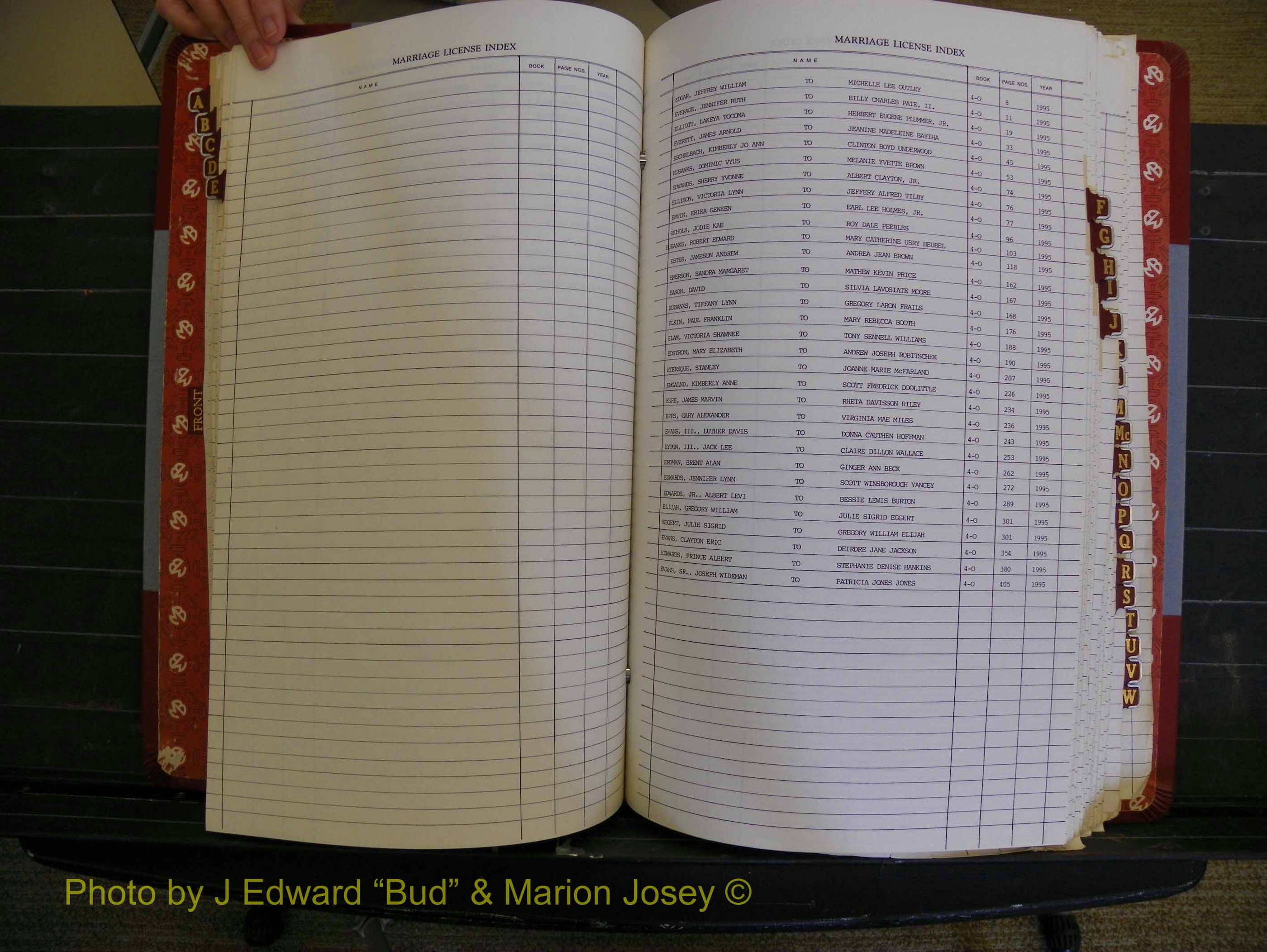 Richmond Marriages 1988-1995, Index E (173).JPG