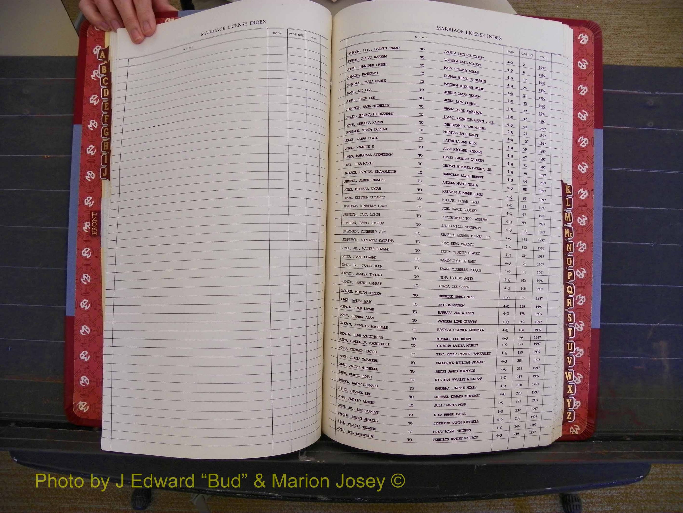 Richmond Marriages 1996-1998, Index J (152).JPG