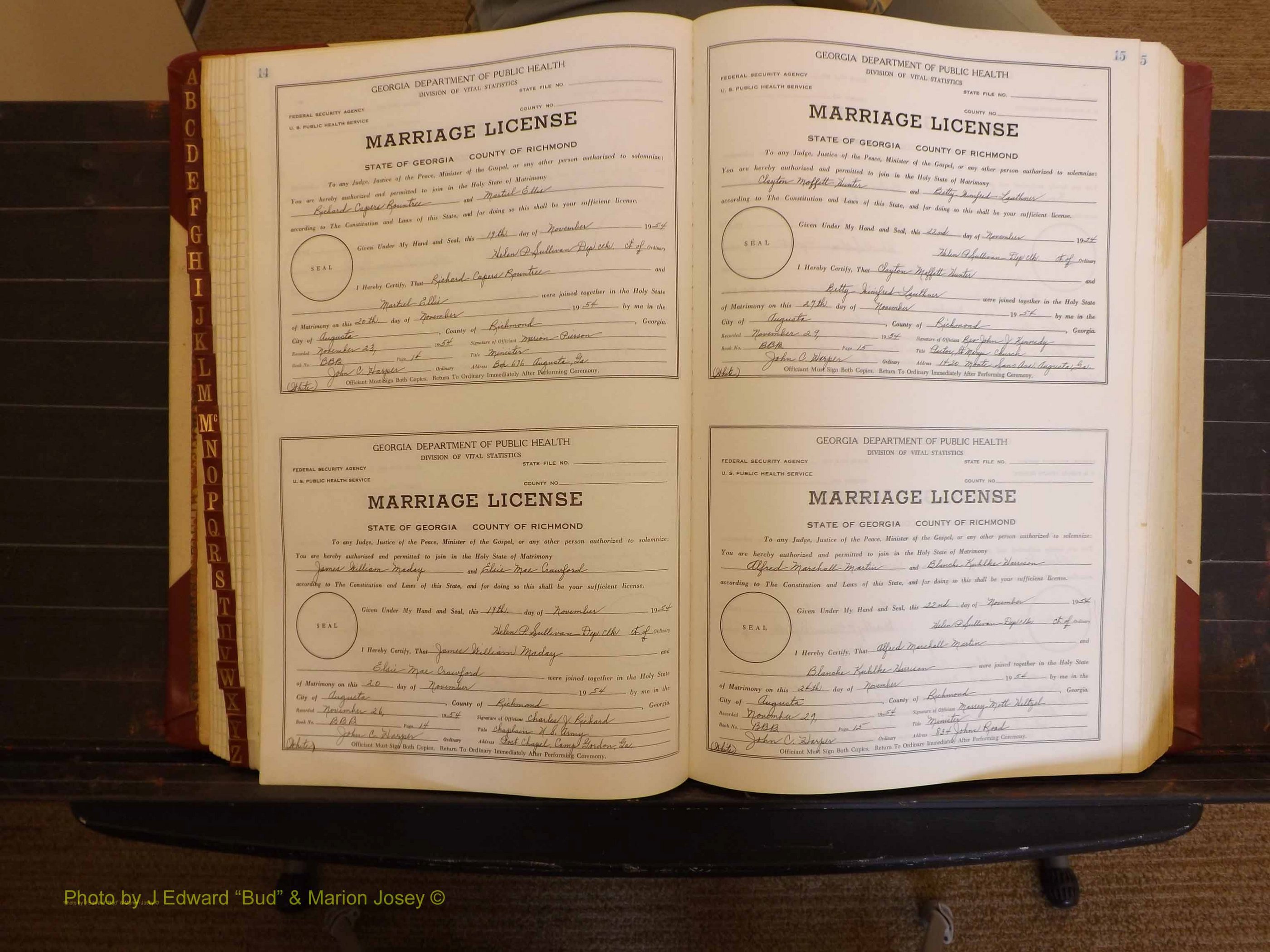 Richmond Marriages, BBB, 1954-1957 P 014-015.JPG
