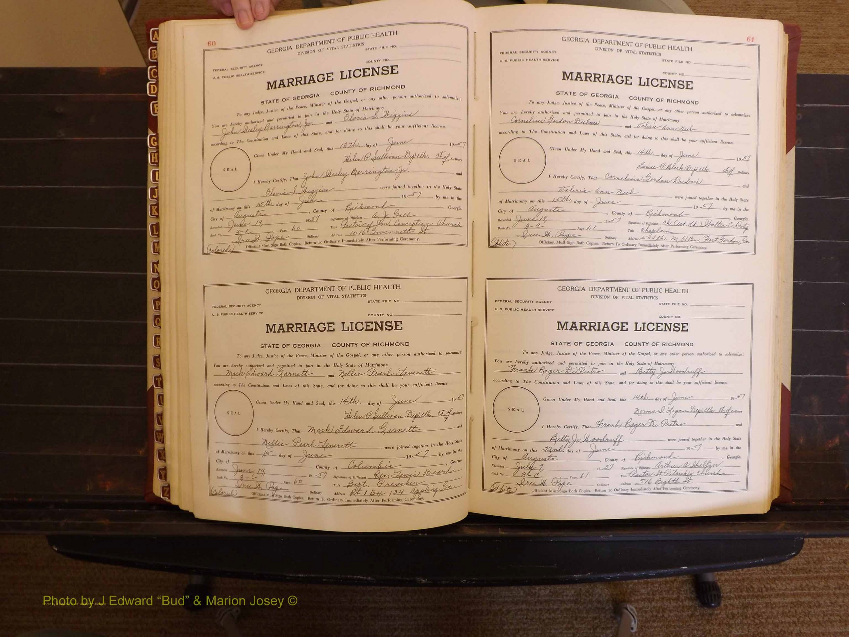 Richmond Marriages, 3C, 1957-1958 P 060-061.JPG
