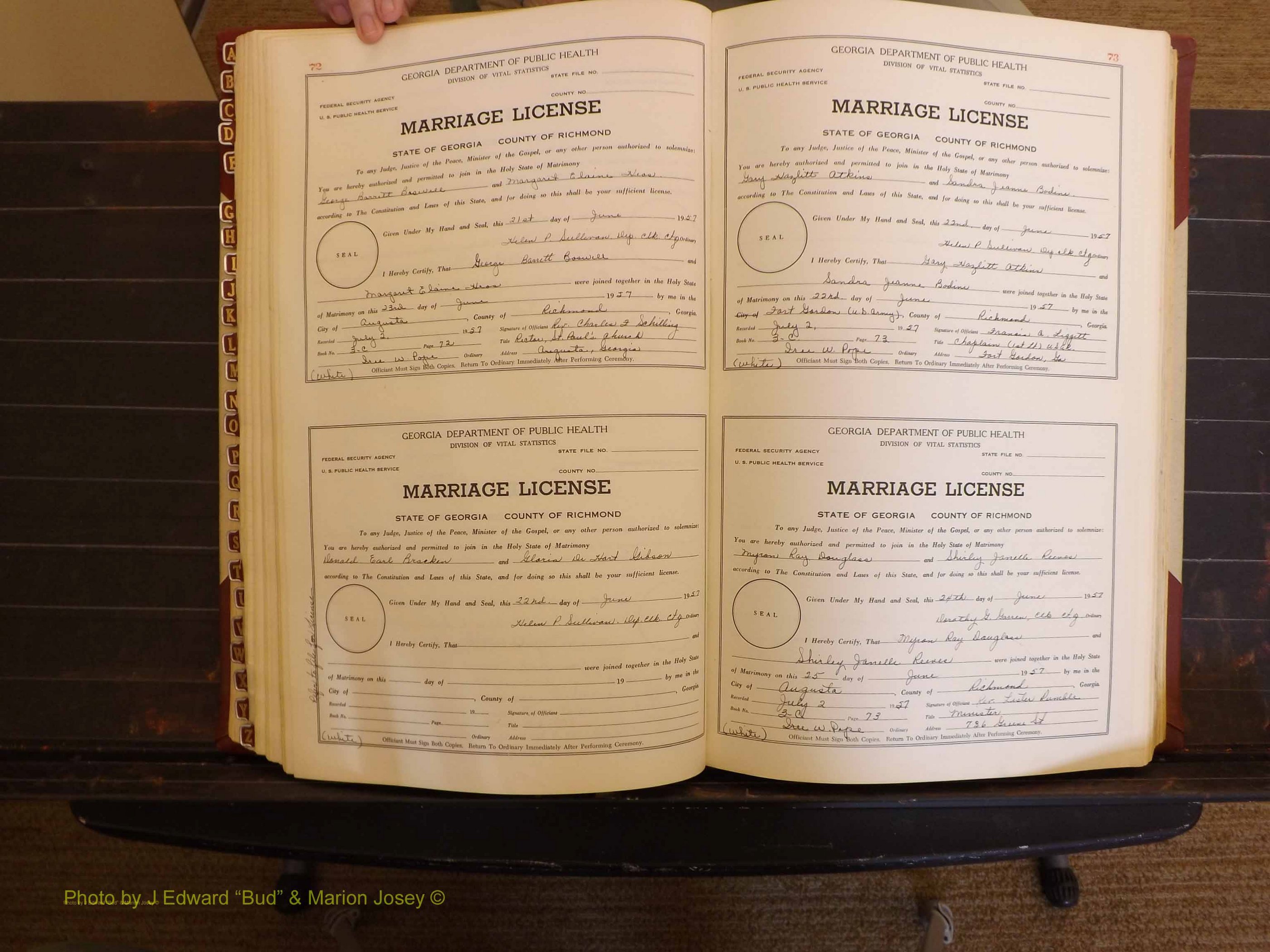 Richmond Marriages, 3C, 1957-1958 P 072-073.JPG