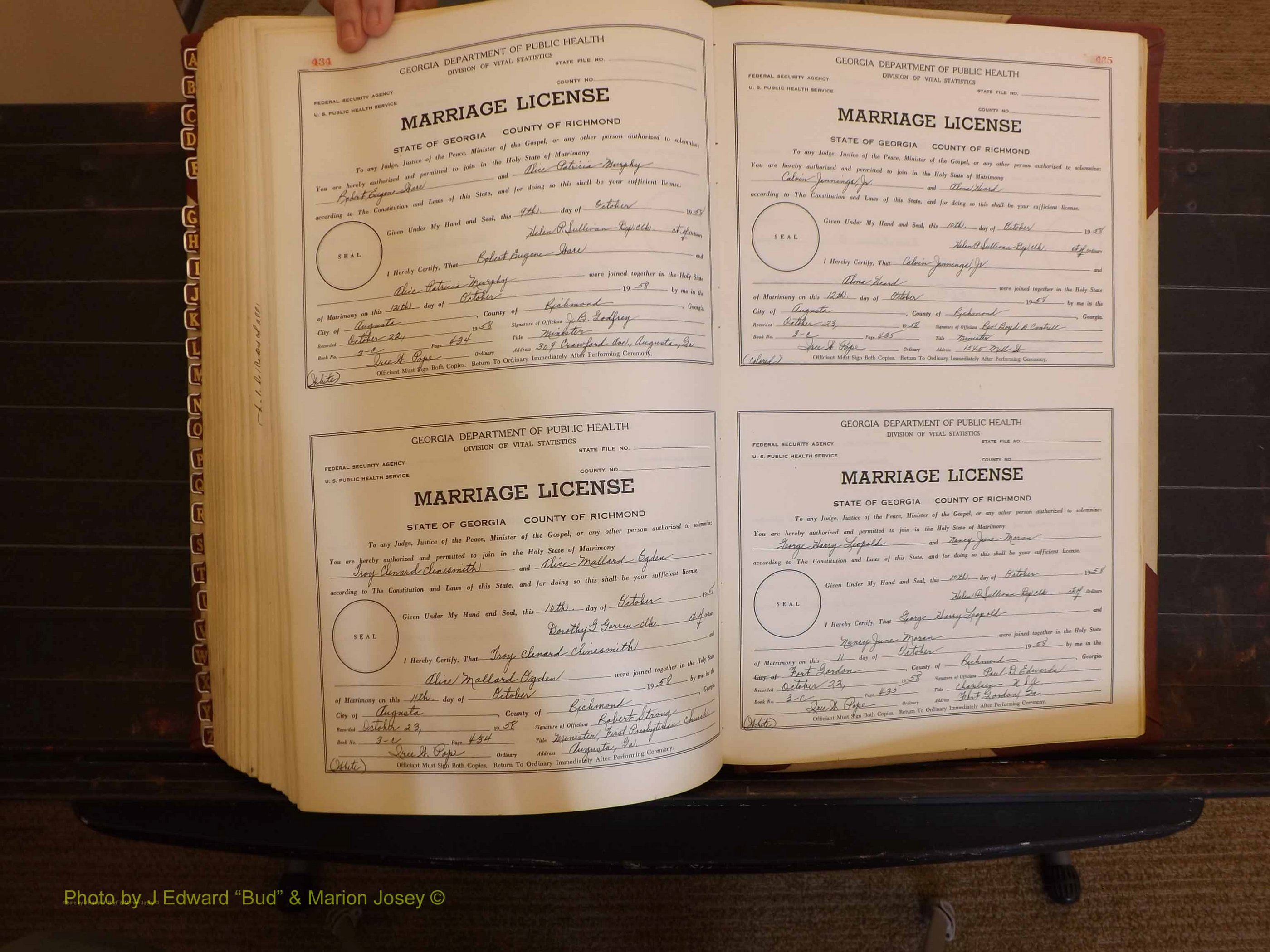 Richmond Marriages, 3C, 1957-1958 P 434-435.JPG