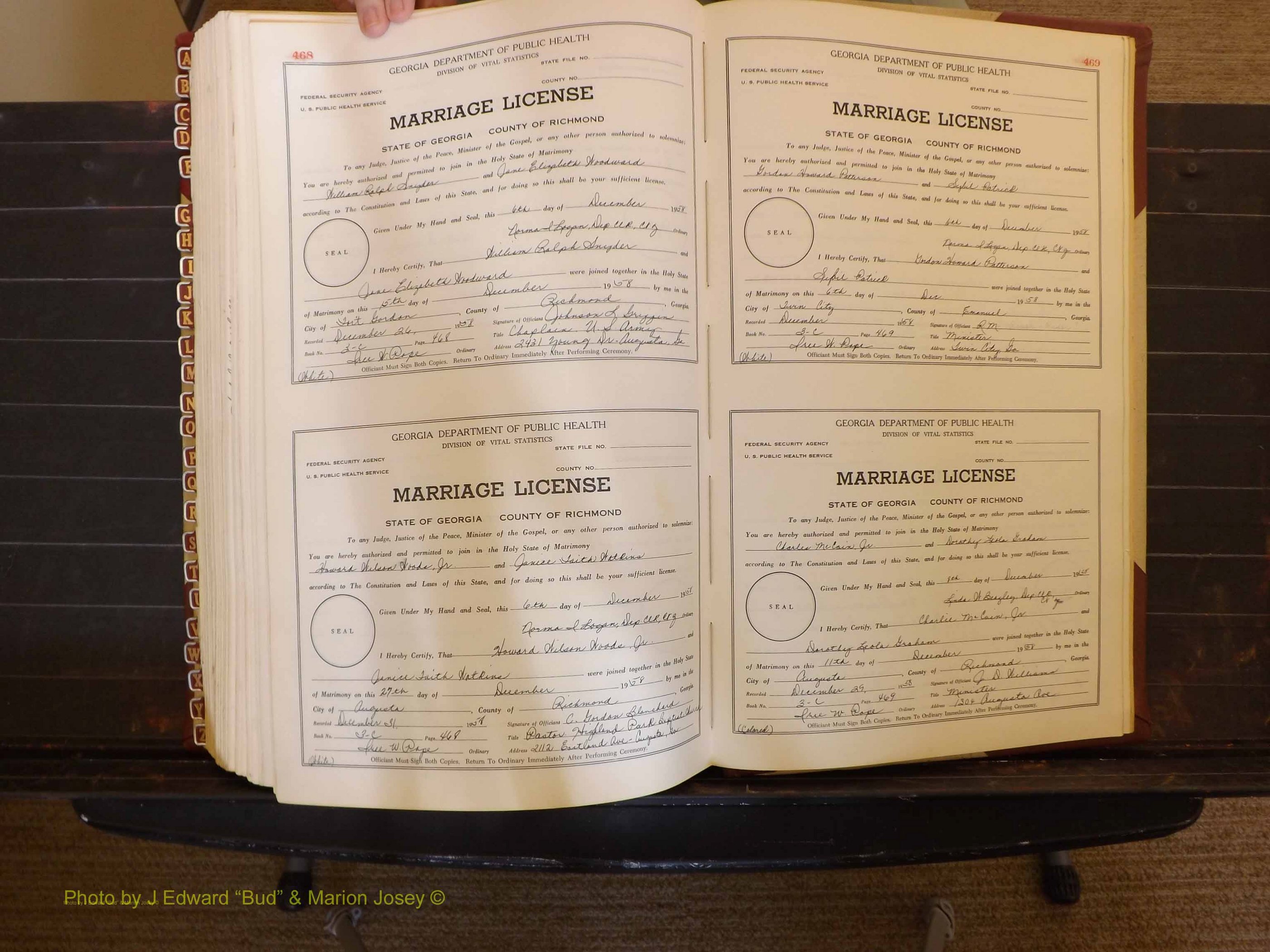 Richmond Marriages, 3C, 1957-1958 P 468-469.JPG